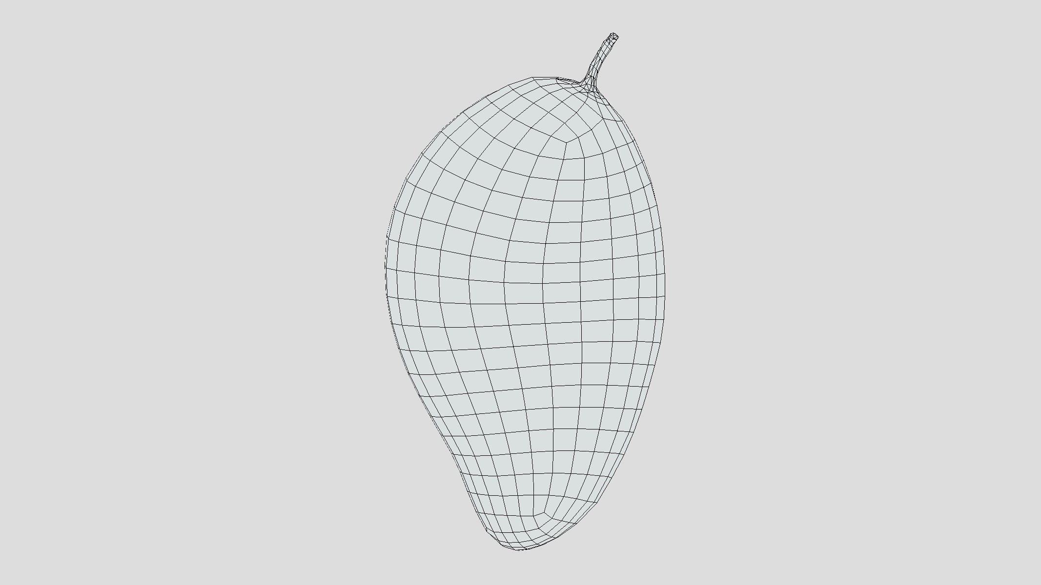 Mango Low Poly Low-poly 3D model_1