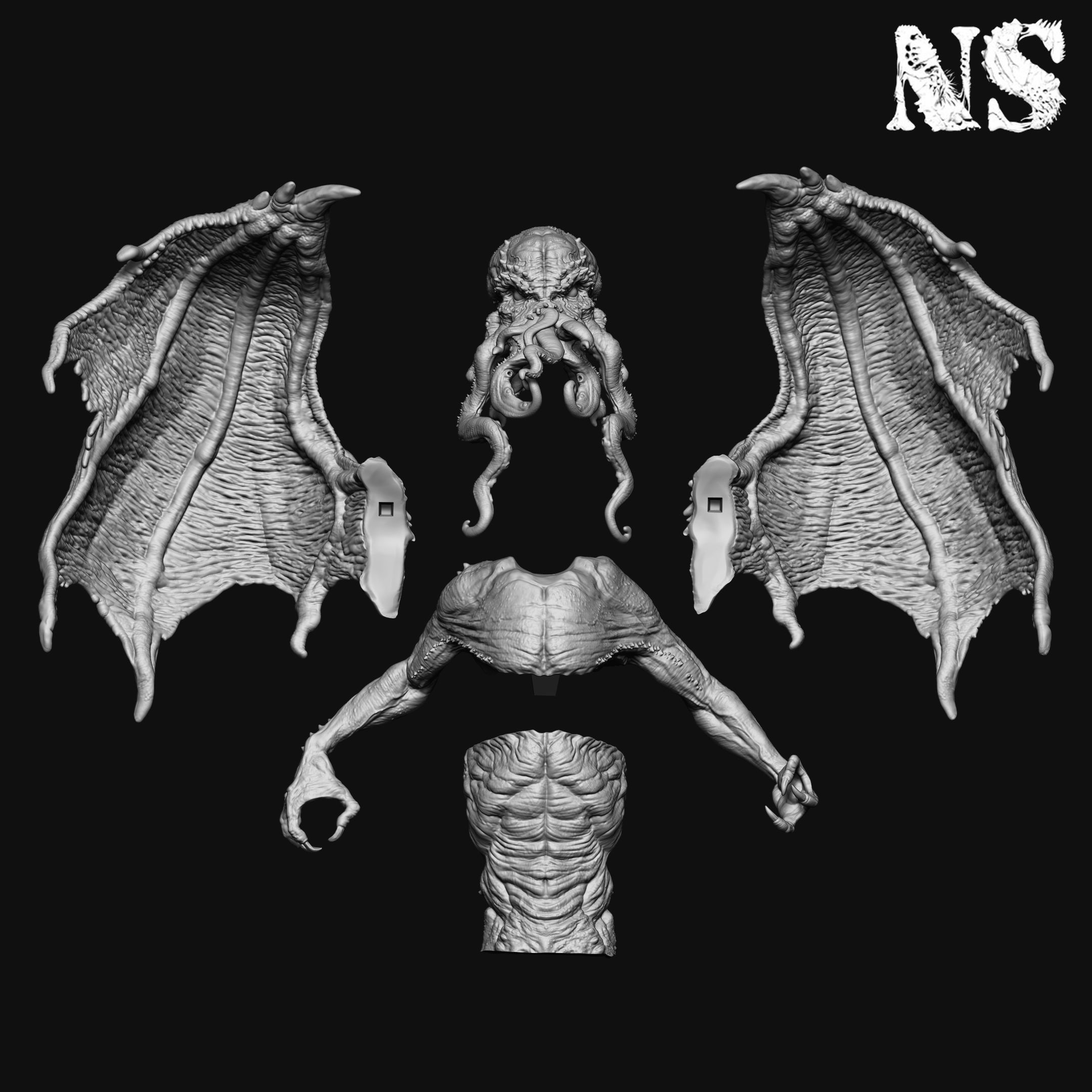 Cthulhu - The Great Old One 3D print model_5