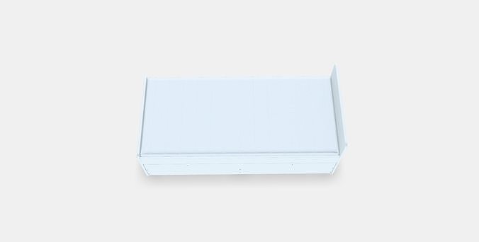 SLAKT Bed frame with underbed and storage 1 Low-poly 3D model
