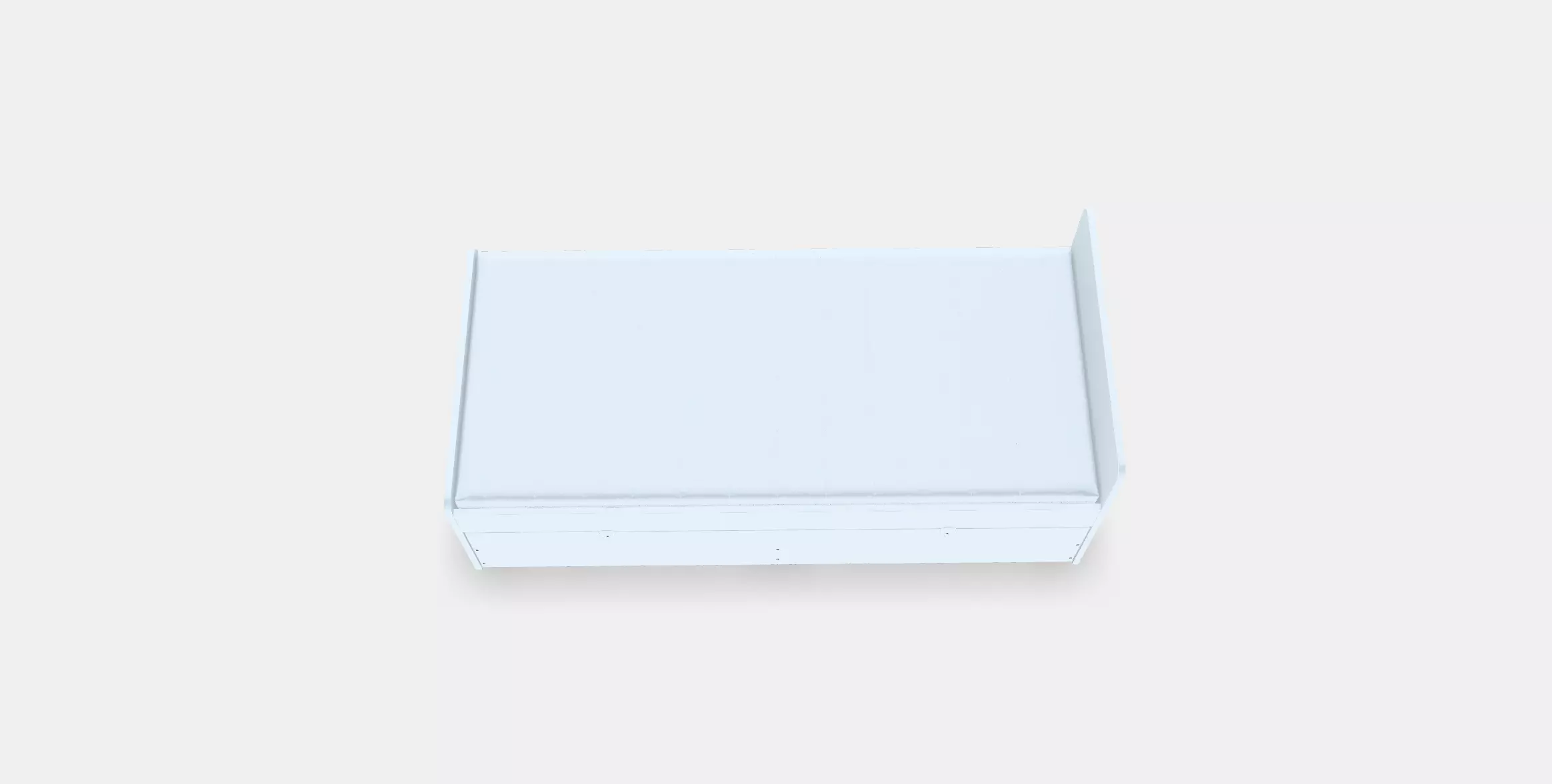 SLAKT Bed frame with underbed and storage 1 Low-poly 3D model_0