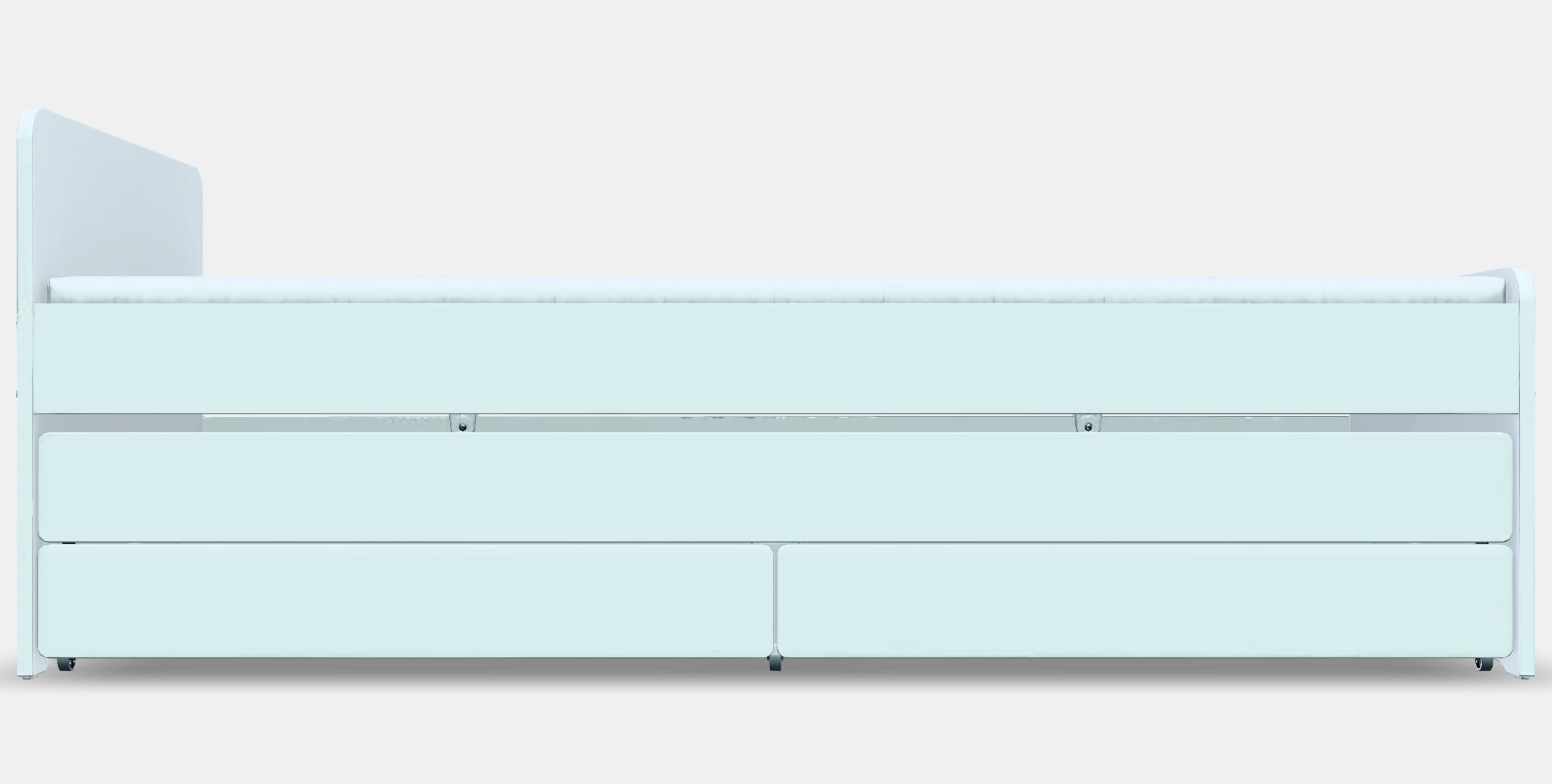 SLAKT Bed frame with underbed and storage 1 Low-poly 3D model_11