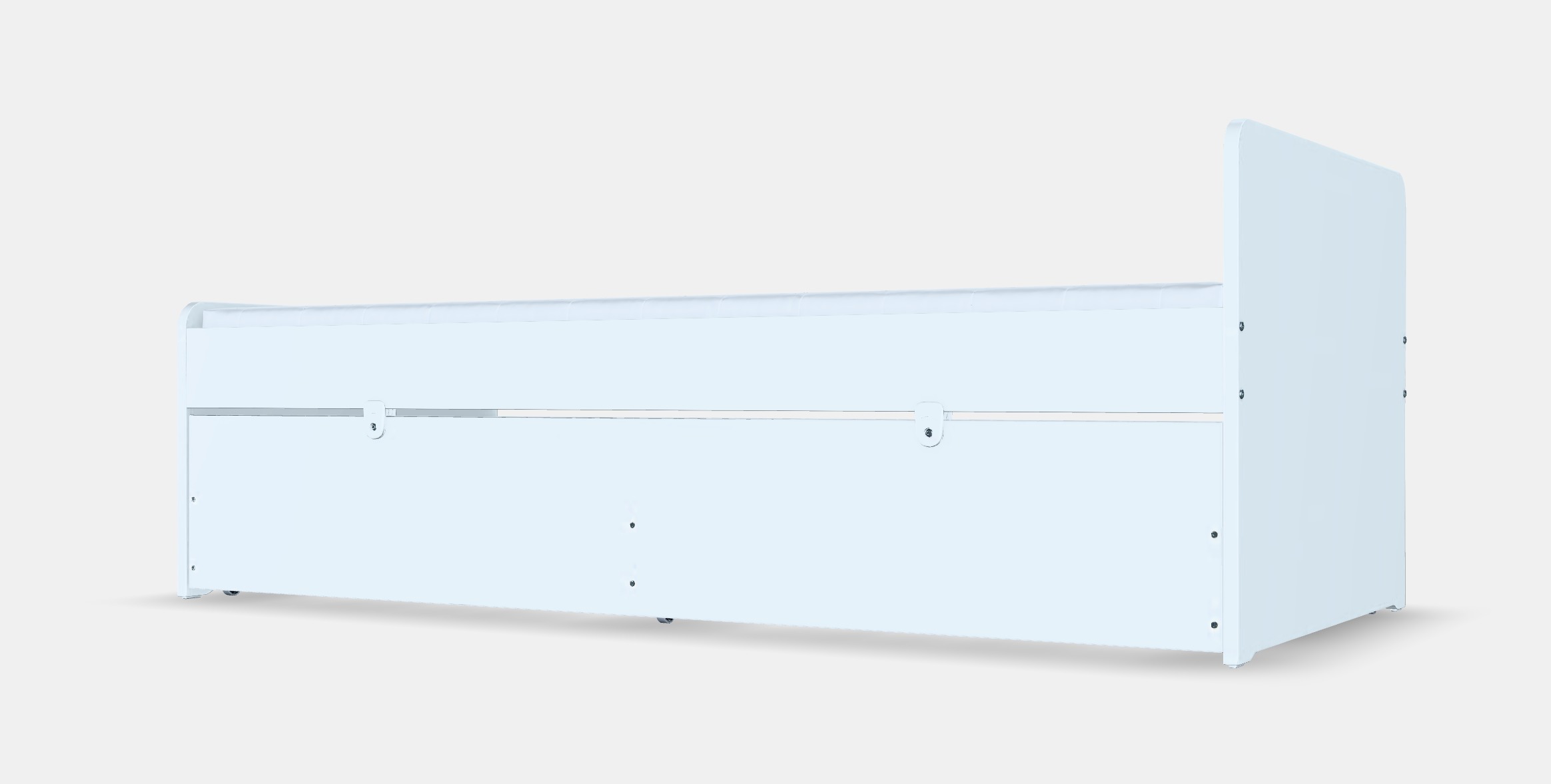 SLAKT Bed frame with underbed and storage 1 Low-poly 3D model_6