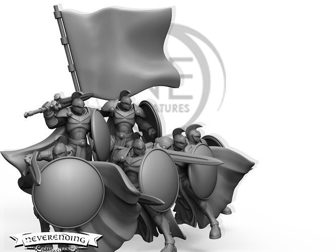 Speartan space soldiers 3D print model