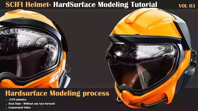Hardsurface Tutorial Collection Vol3 - Scifi Helmet  