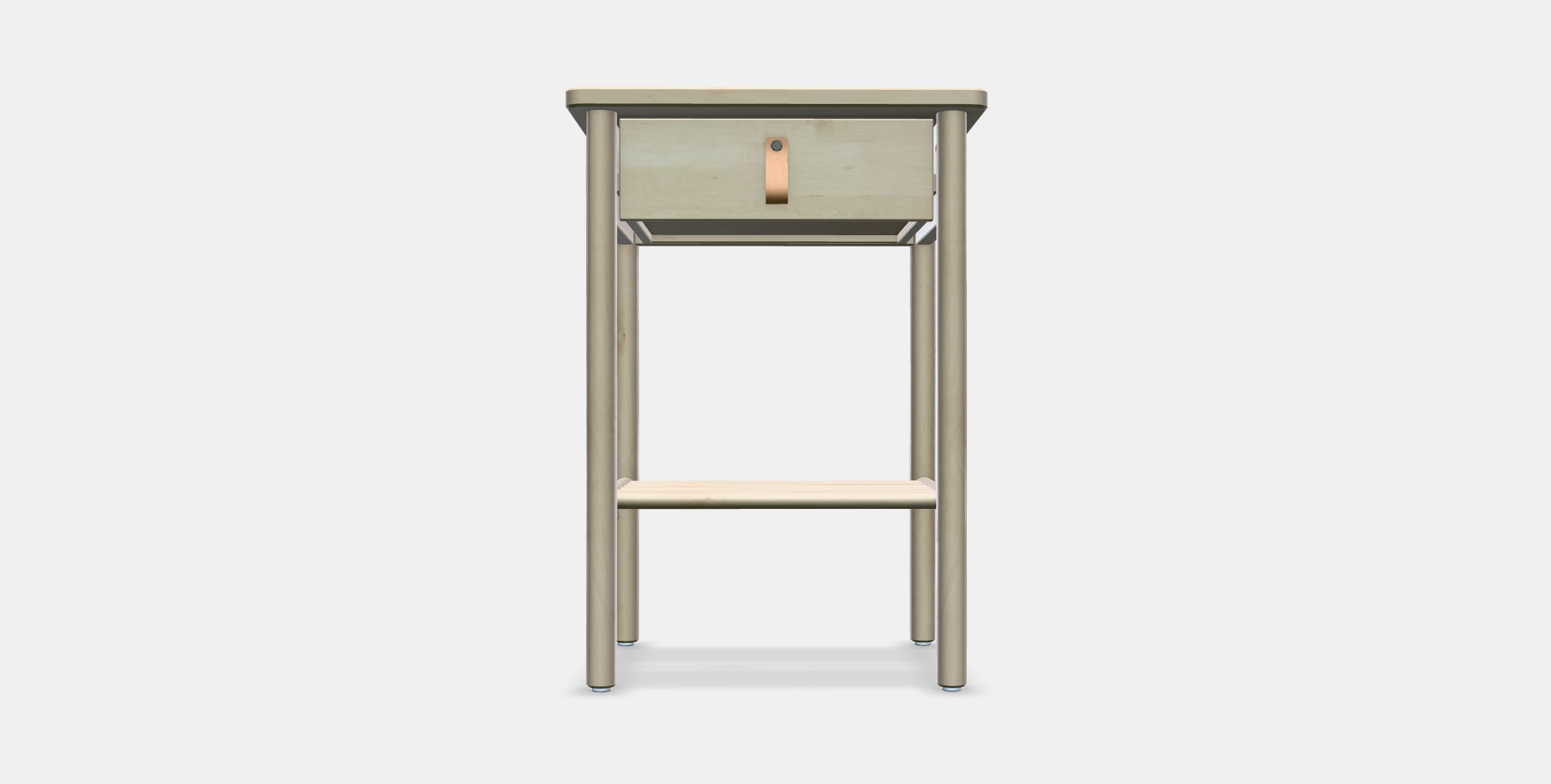 BJORKSNAS Bedside table Low-poly 3D model_10