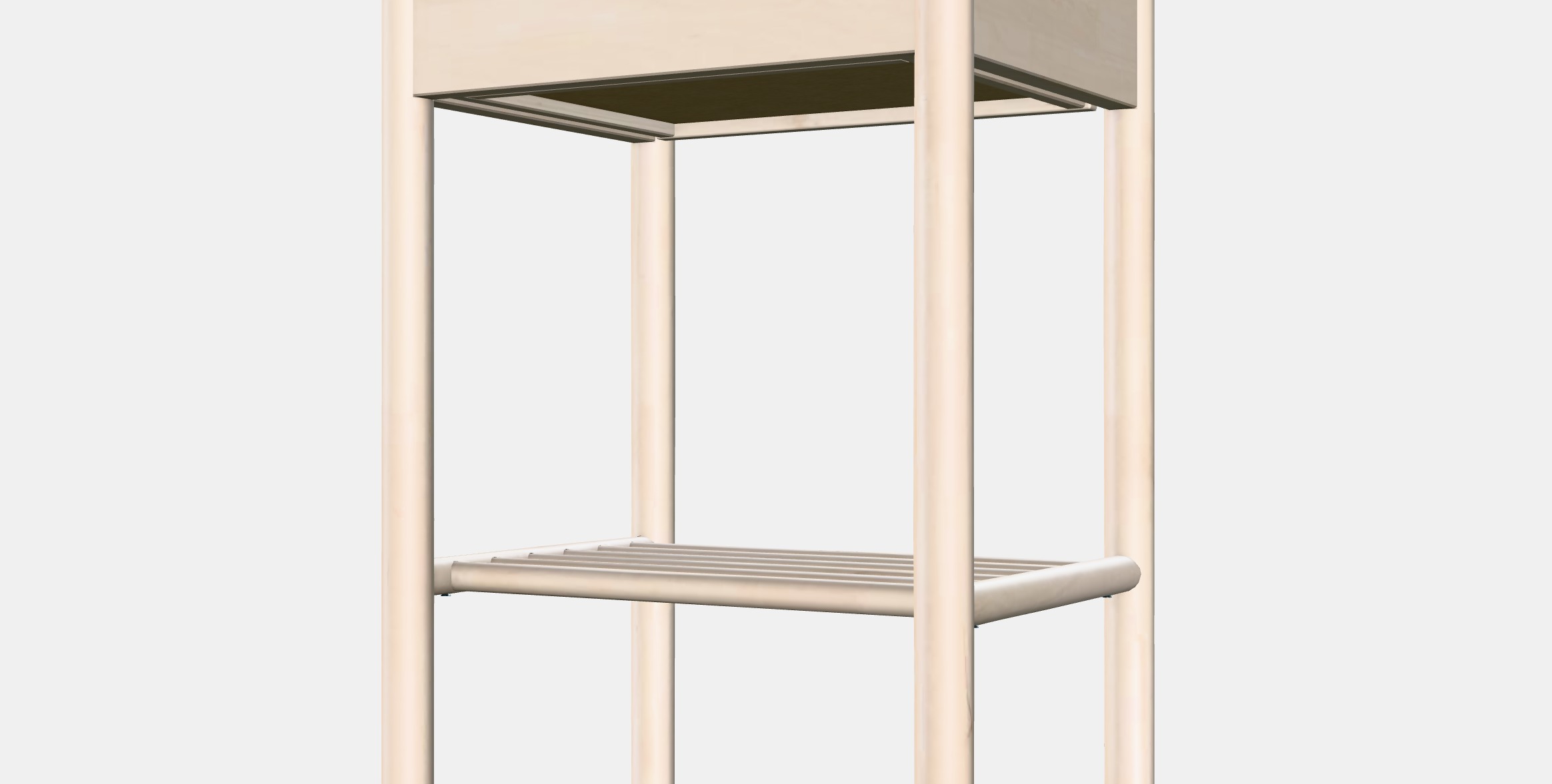 BJORKSNAS Bedside table Low-poly 3D model_6