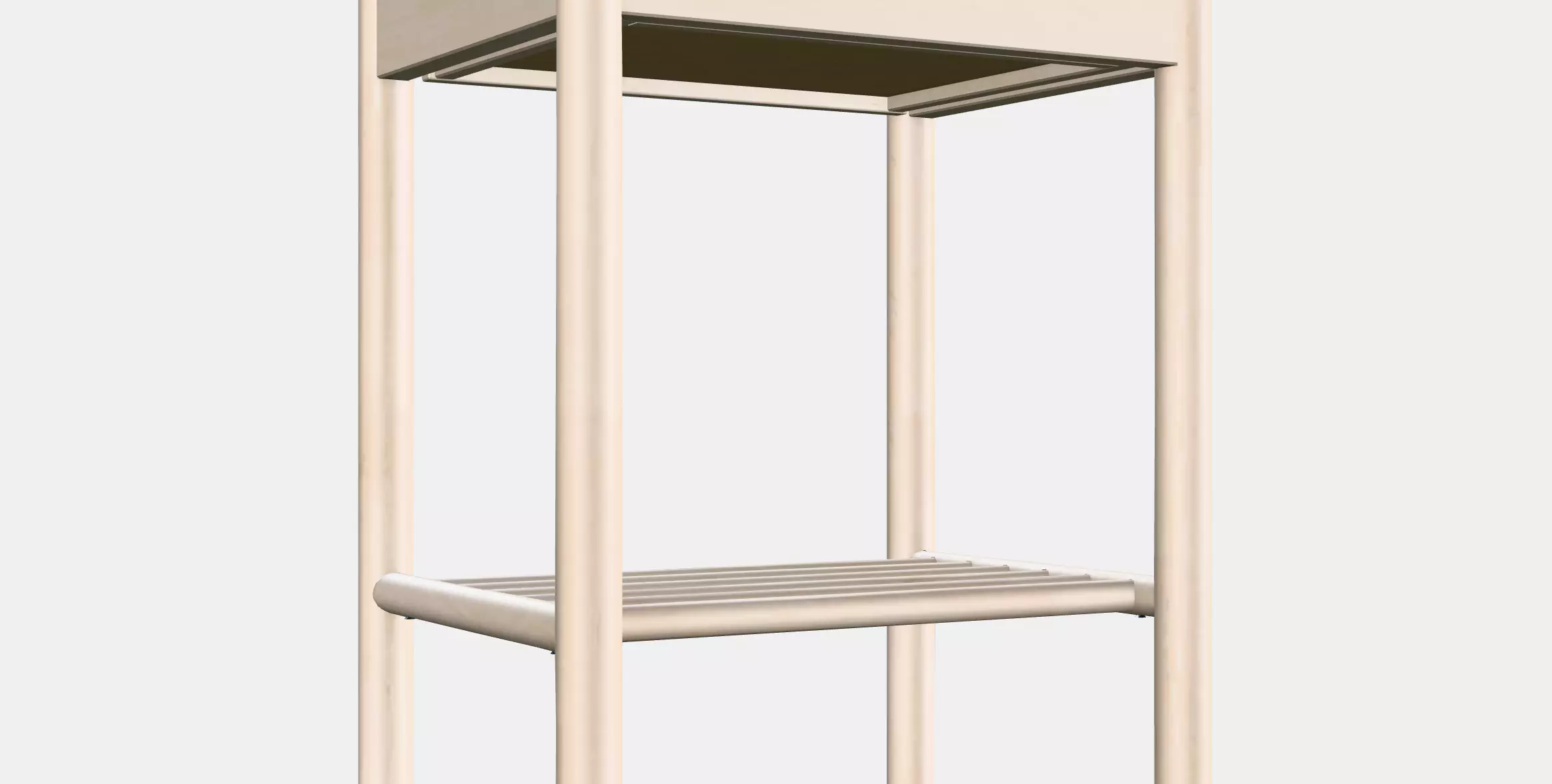 BJORKSNAS Bedside table Low-poly 3D model_0