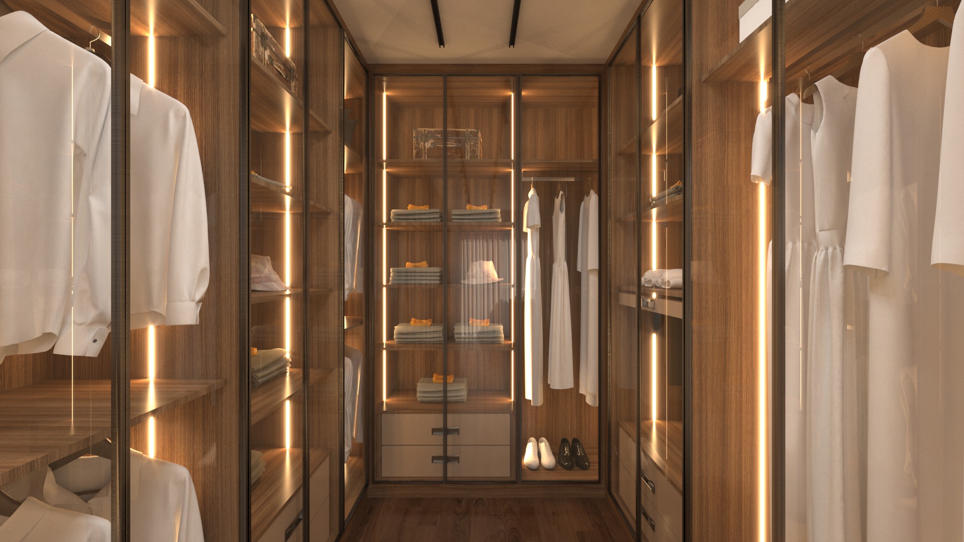 modern wardrobes 3D model 3D model_11