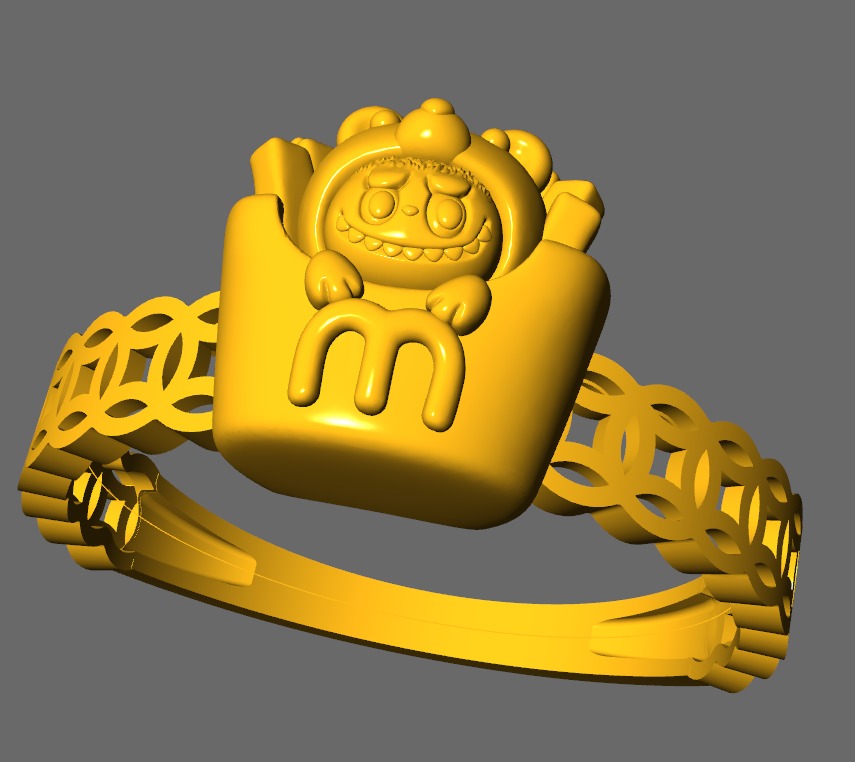  LABUBU COIN RINGS COMBO OF 18 CUTE 3D print model_18