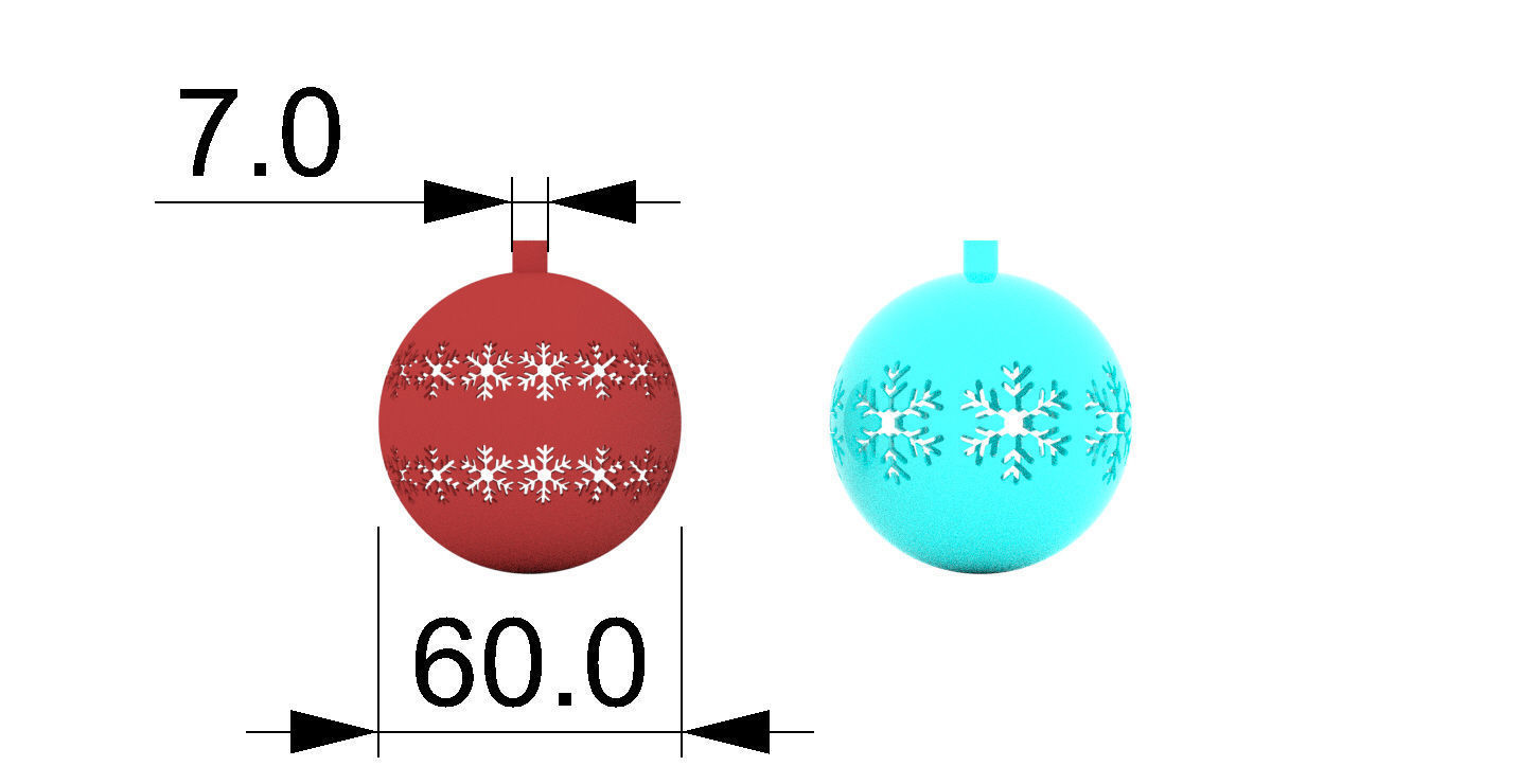 Christmas Ball 3D print model_4