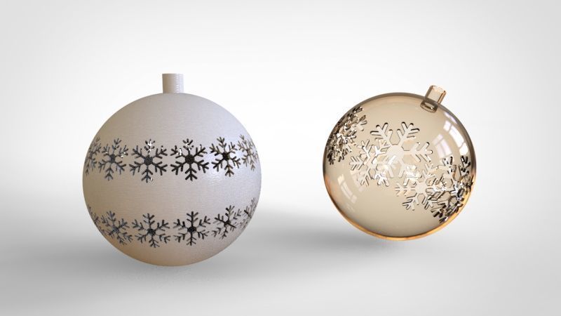 Christmas Ball 3D print model_2
