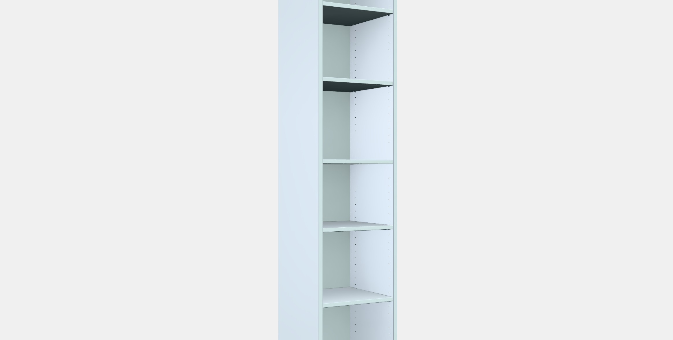 BILLY Bookcase 6 Low-poly 3D model_9
