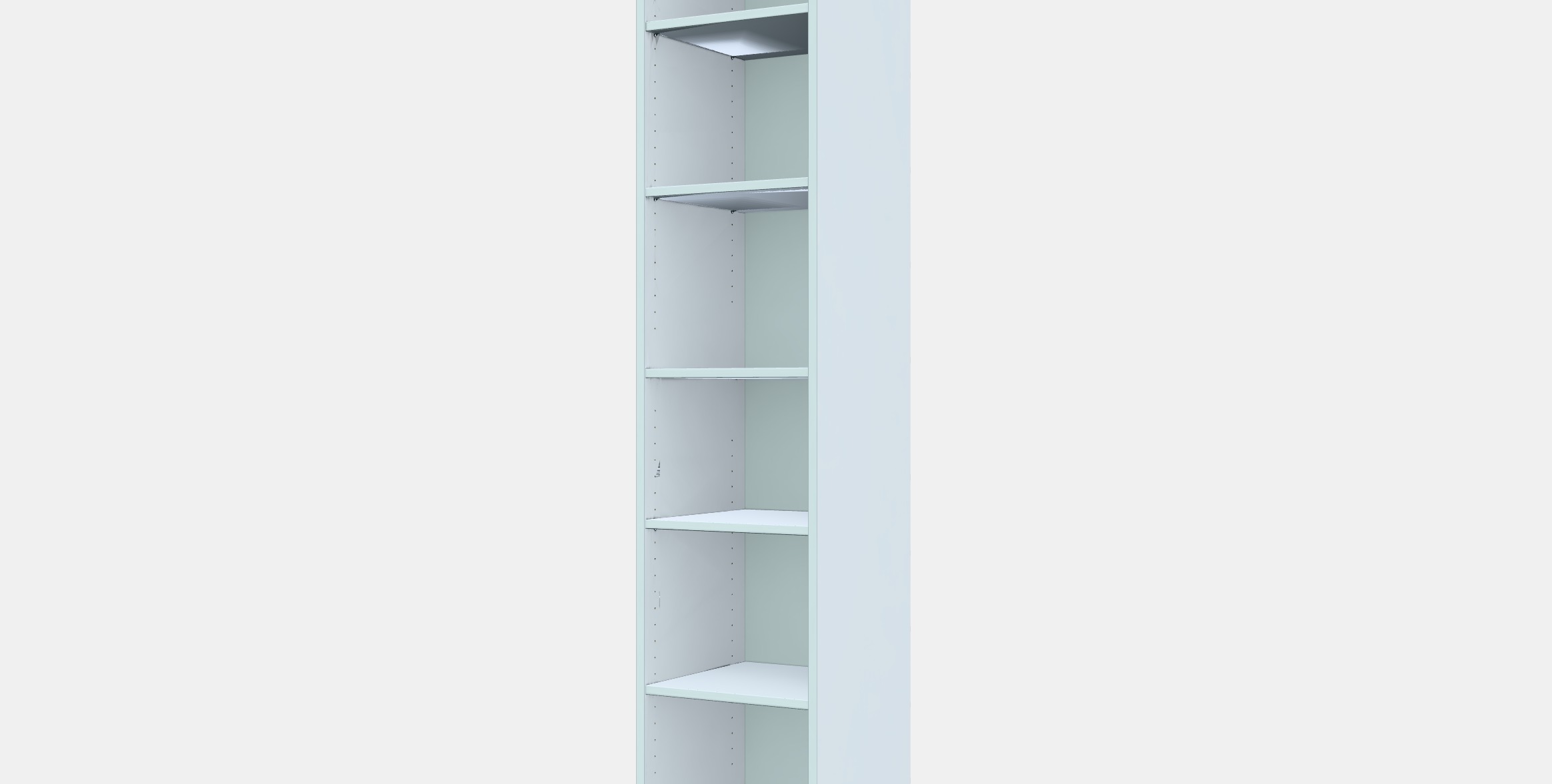 BILLY Bookcase 6 Low-poly 3D model_13