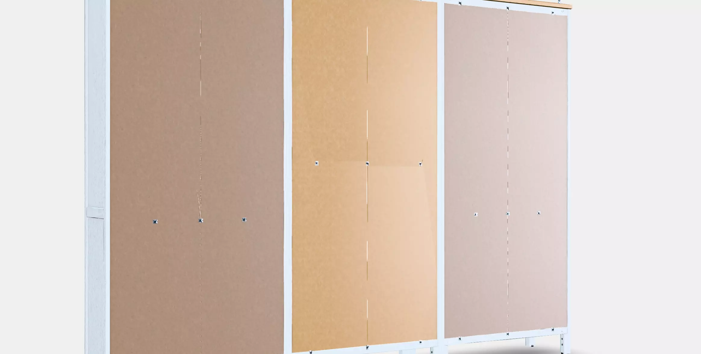 HEMNES Storage combination w doors-drawers Low-poly 3D model_0