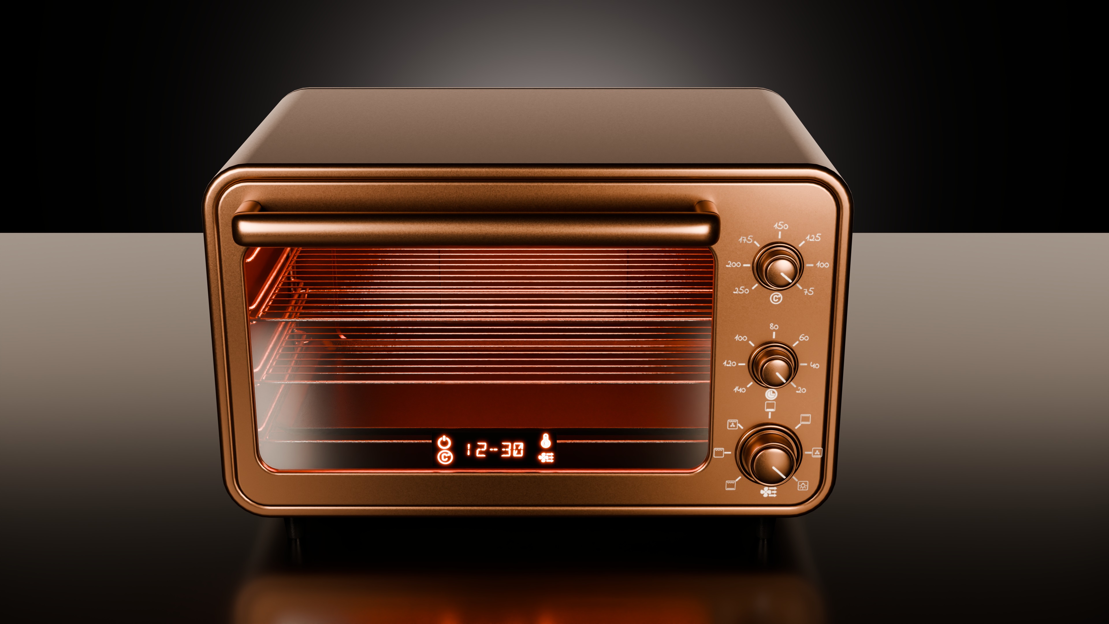Toaster Oven Low-poly 3D model_2