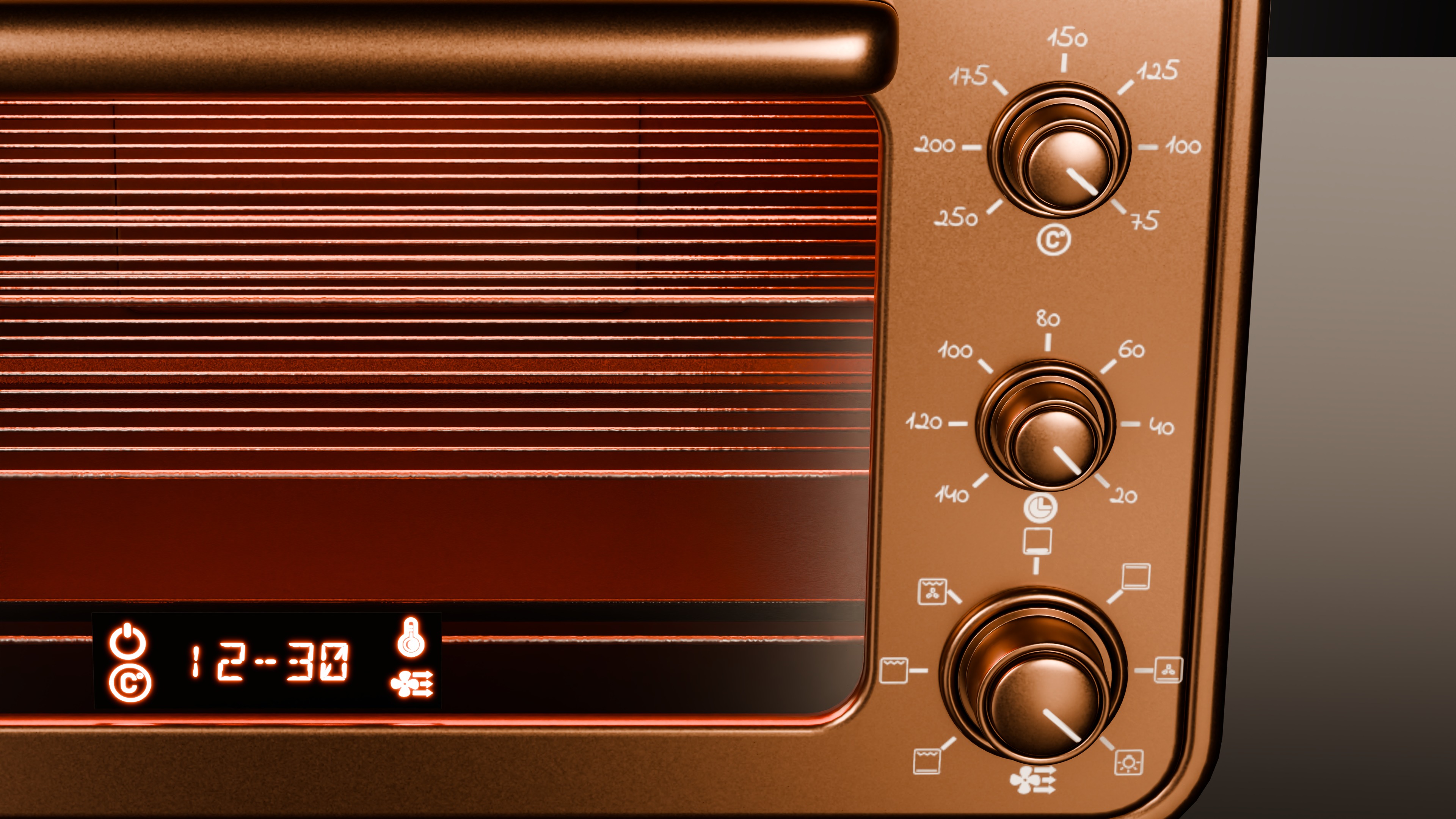 Toaster Oven Low-poly 3D model_3