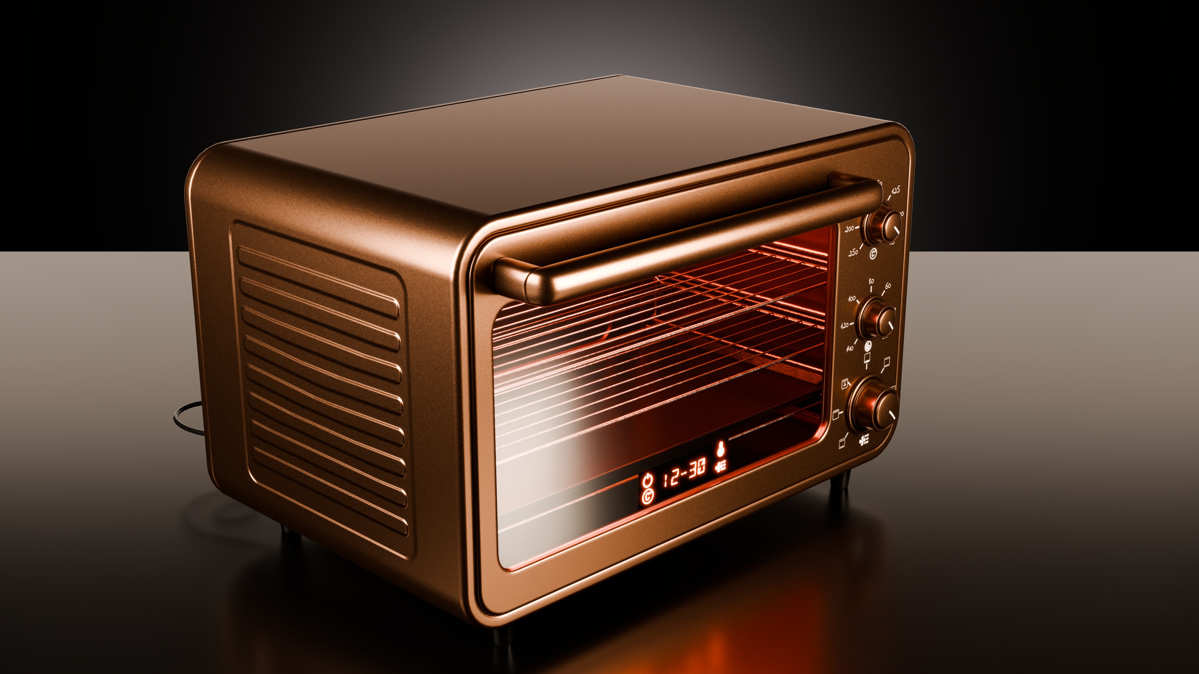 Toaster Oven Low-poly 3D model_1