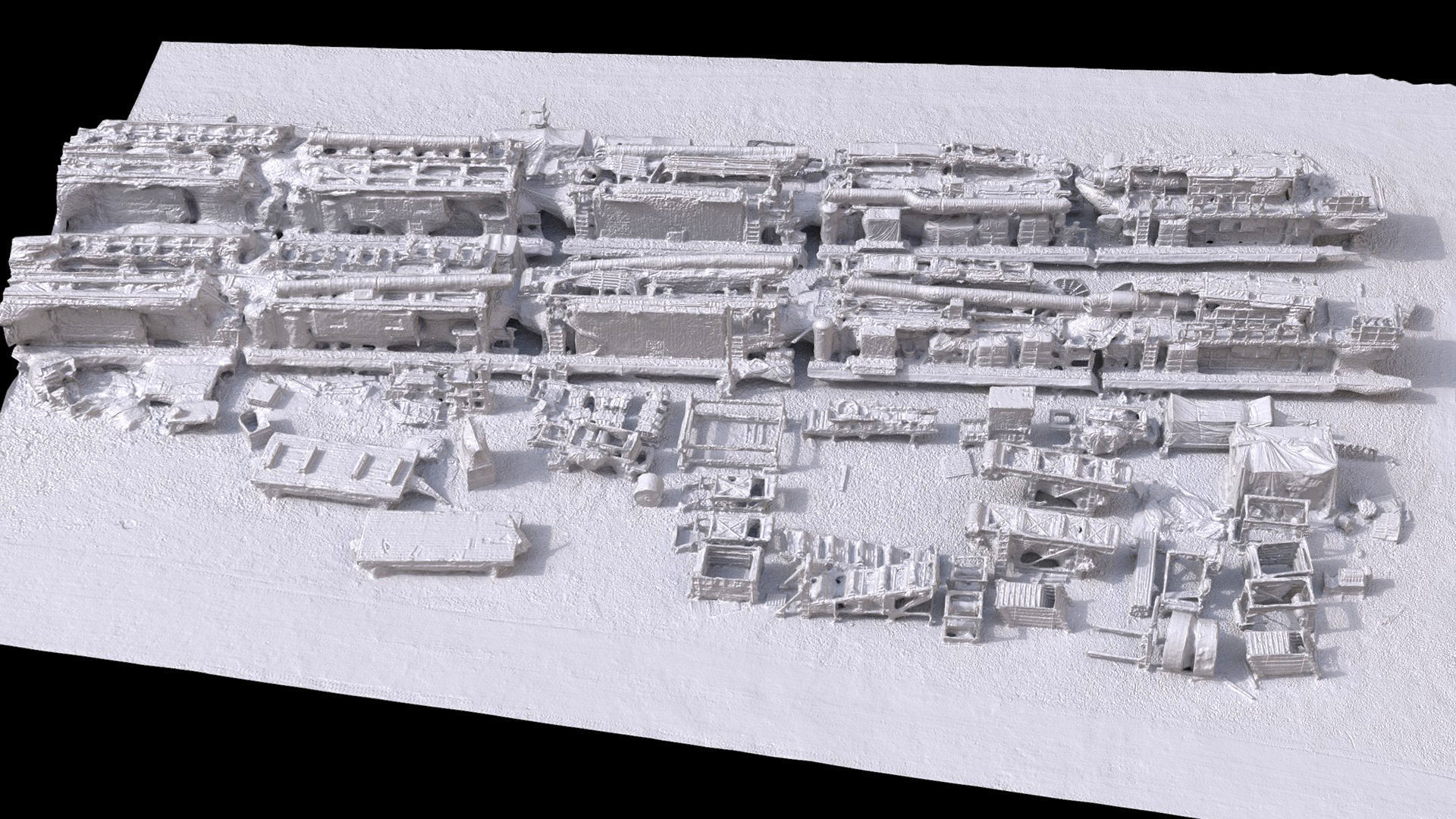 construction-site machinery scrapyard terrain photogrammetry Low-poly 3D model_5