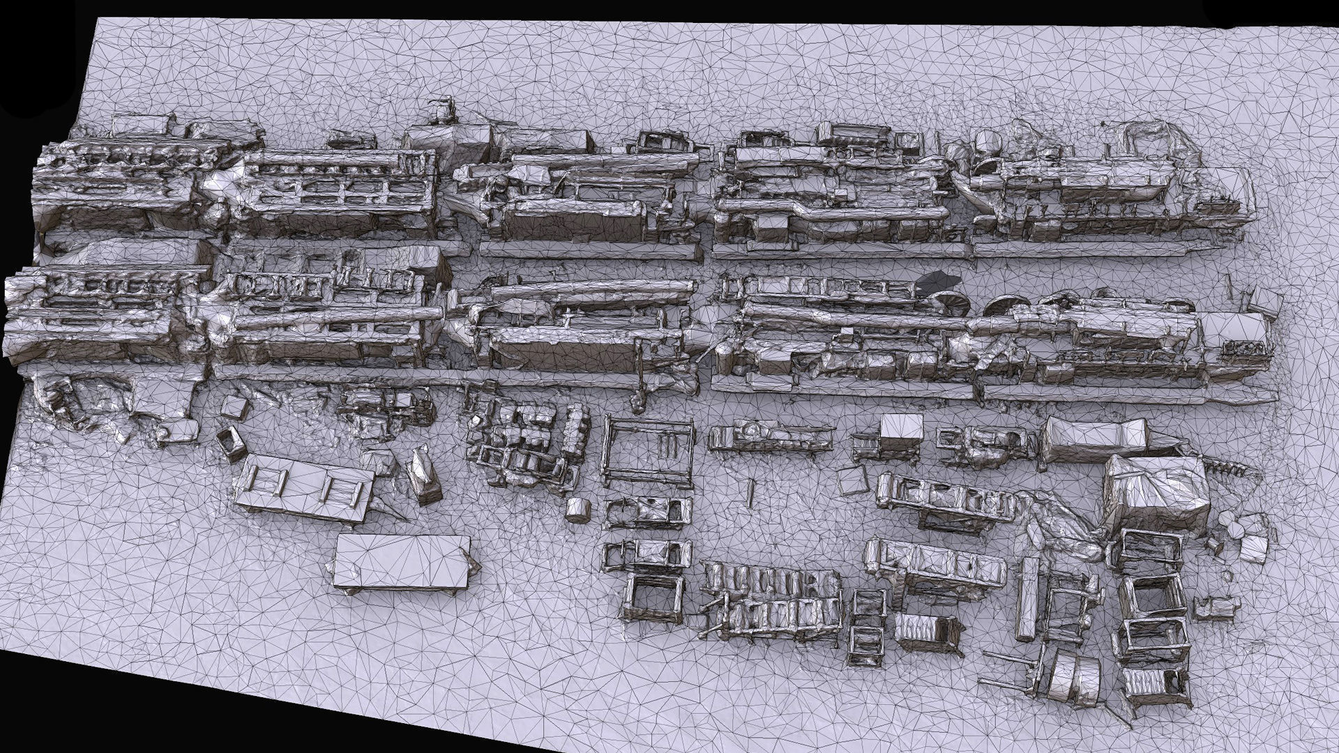 construction-site machinery scrapyard terrain photogrammetry Low-poly 3D model_6