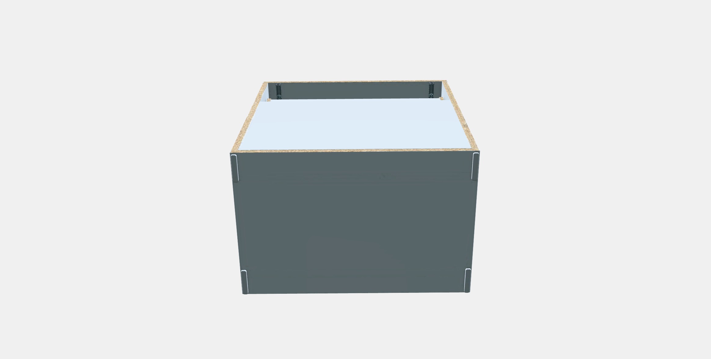 GODISHUS Chest of 3 drawers Low-poly 3D model_7