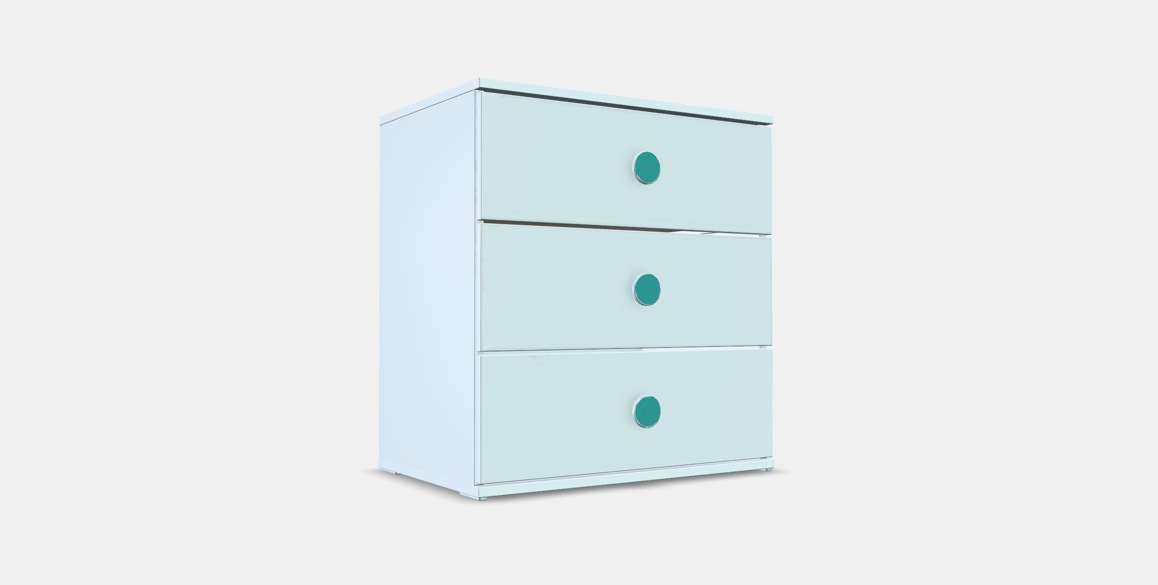 GODISHUS Chest of 3 drawers Low-poly 3D model_3