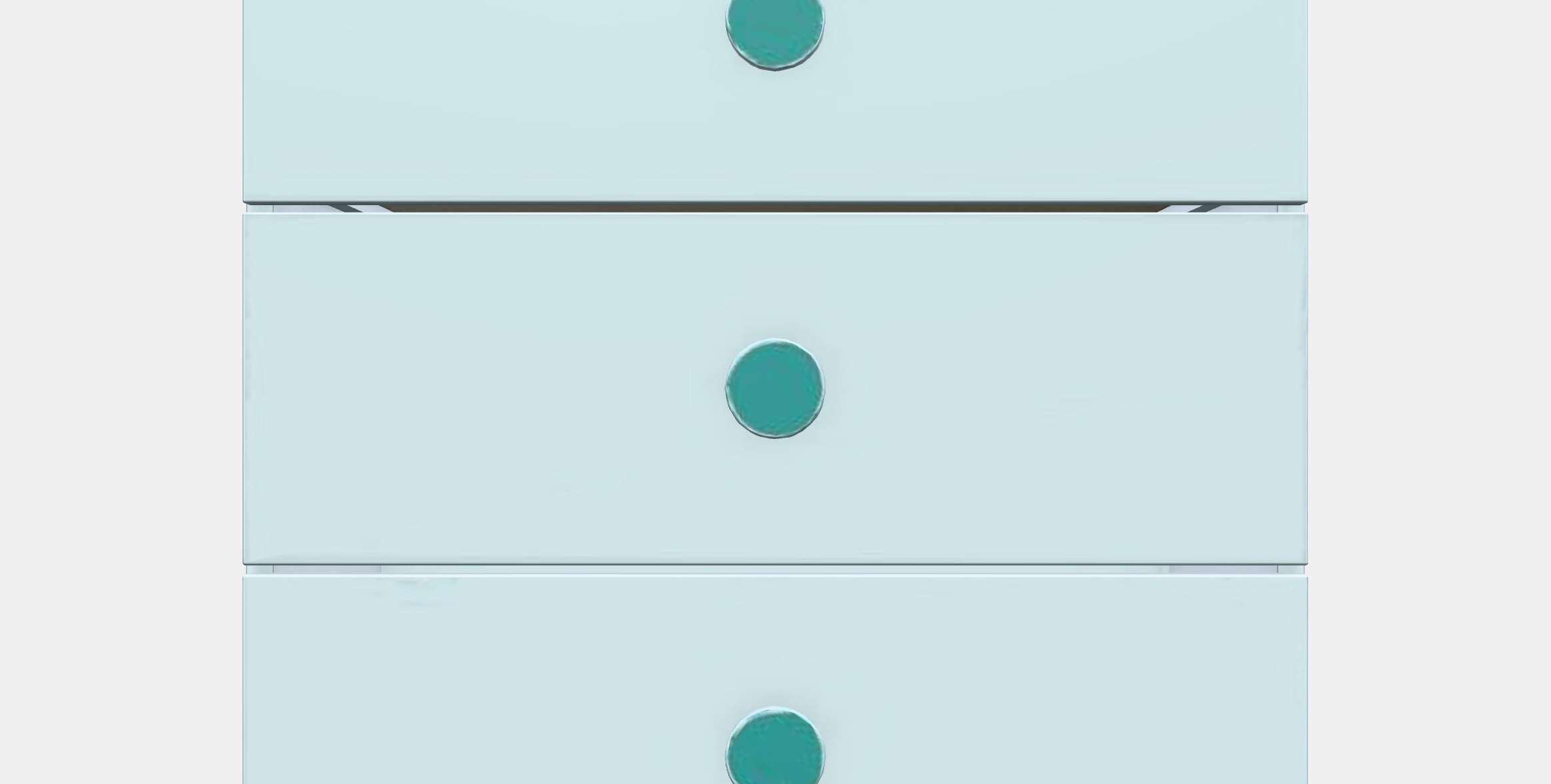 GODISHUS Chest of 3 drawers Low-poly 3D model_11