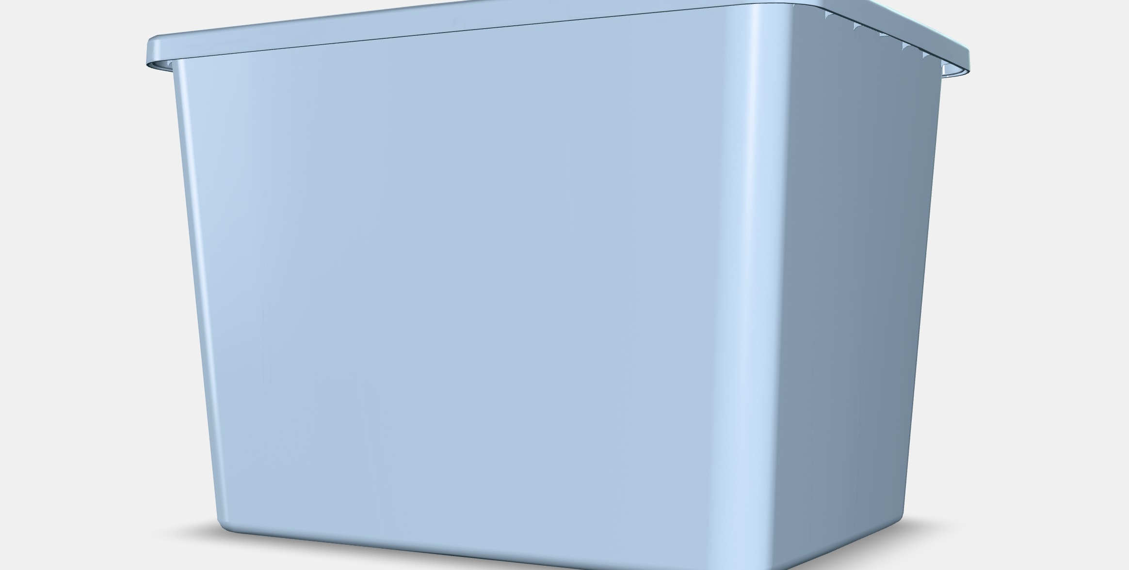 RYKTA Storage box with lid Low-poly 3D model_6