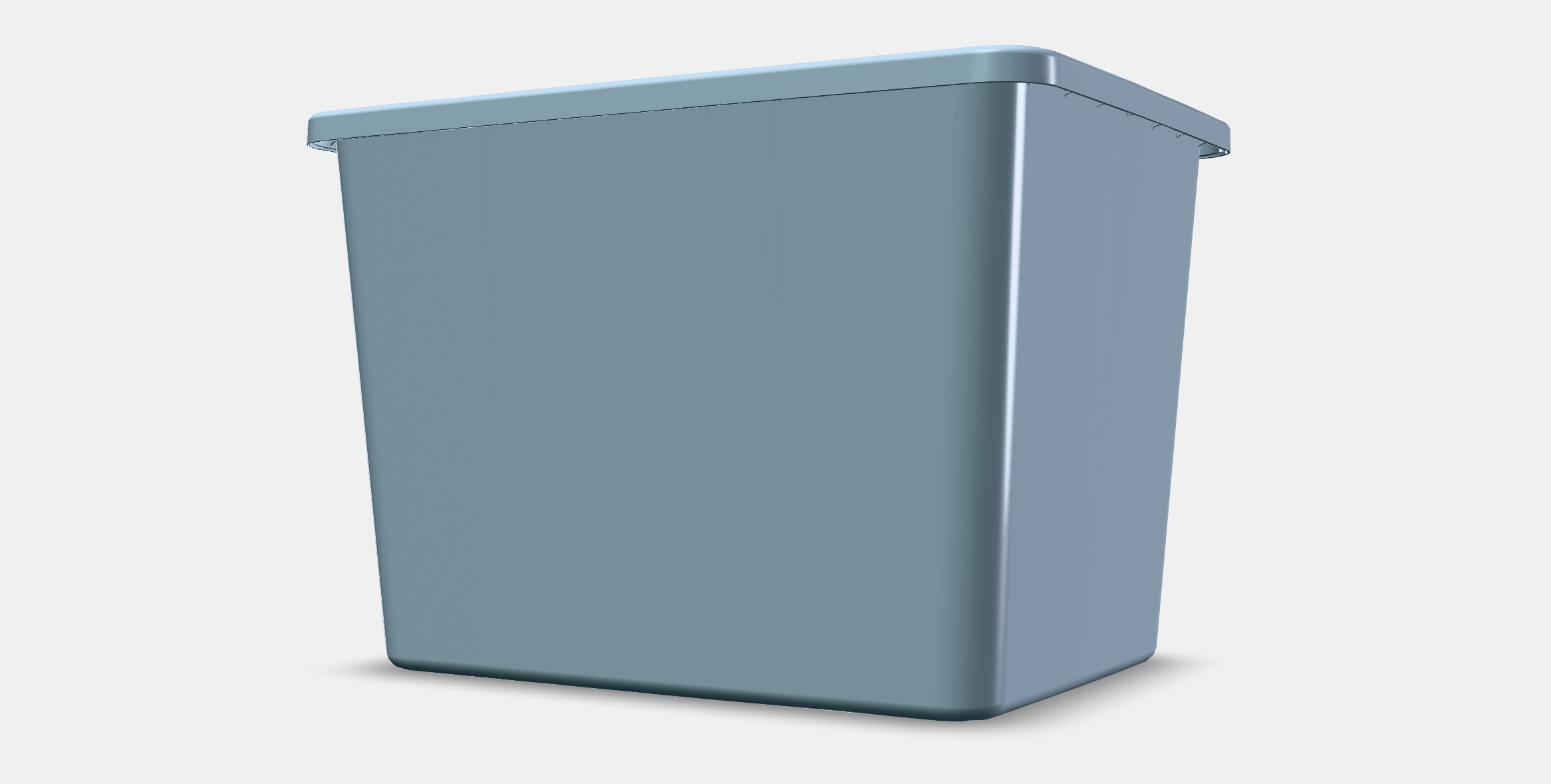 RYKTA Storage box with lid Low-poly 3D model_13