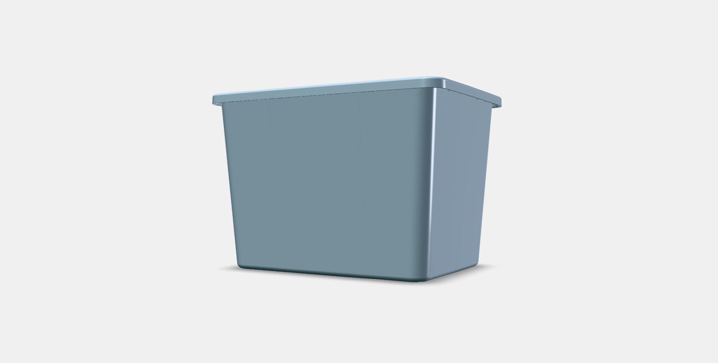 RYKTA Storage box with lid Low-poly 3D model_12