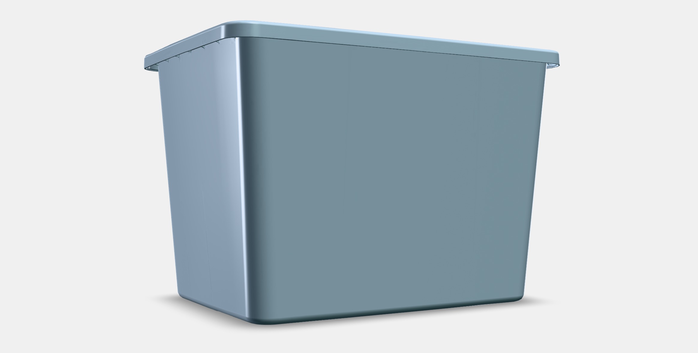 RYKTA Storage box with lid Low-poly 3D model_9
