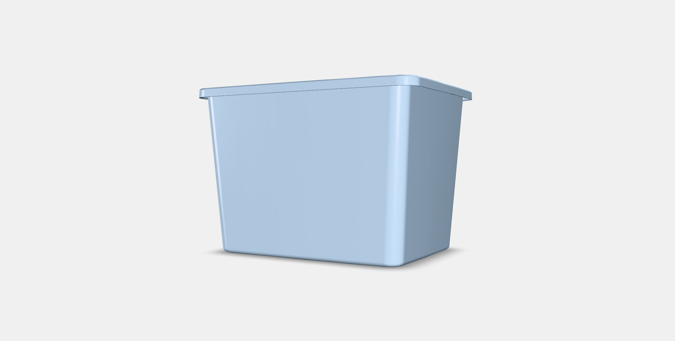 RYKTA Storage box with lid Low-poly 3D model_5