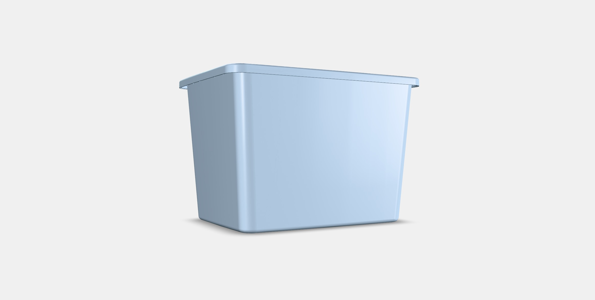 RYKTA Storage box with lid Low-poly 3D model_16