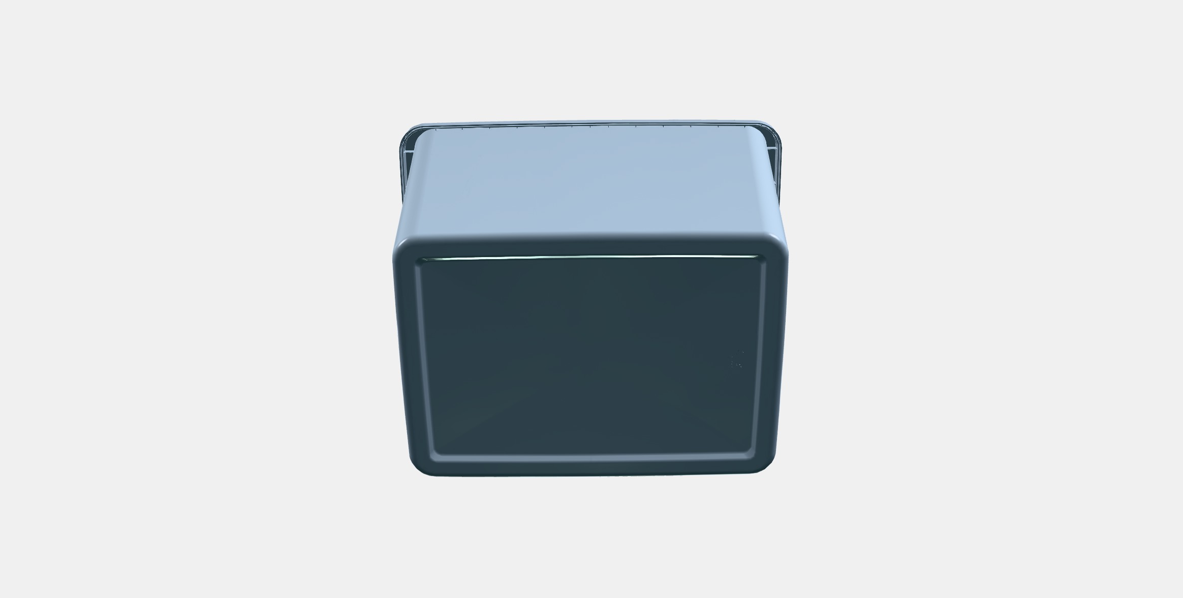 RYKTA Storage box with lid Low-poly 3D model_7
