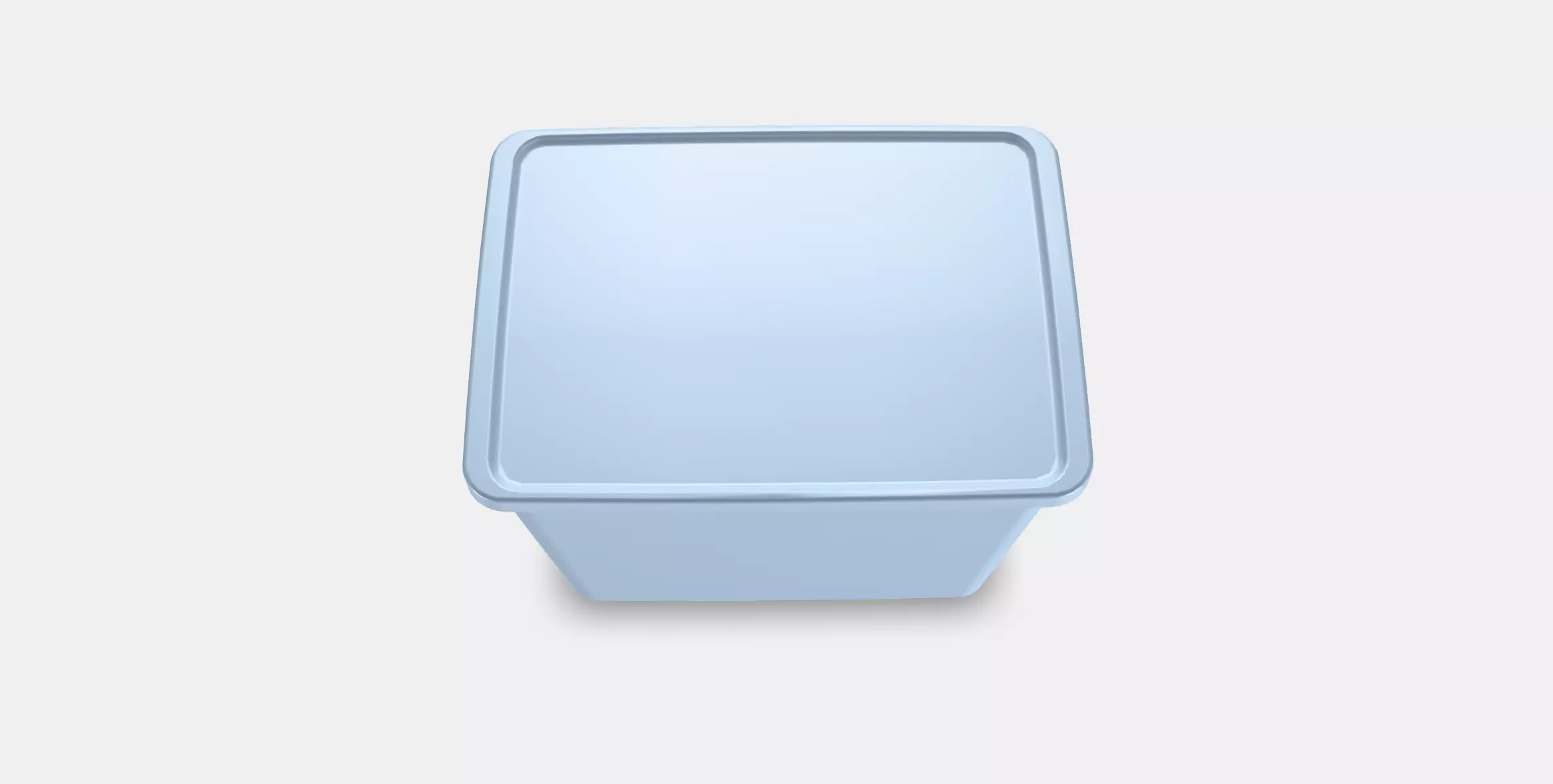 RYKTA Storage box with lid Low-poly 3D model_0