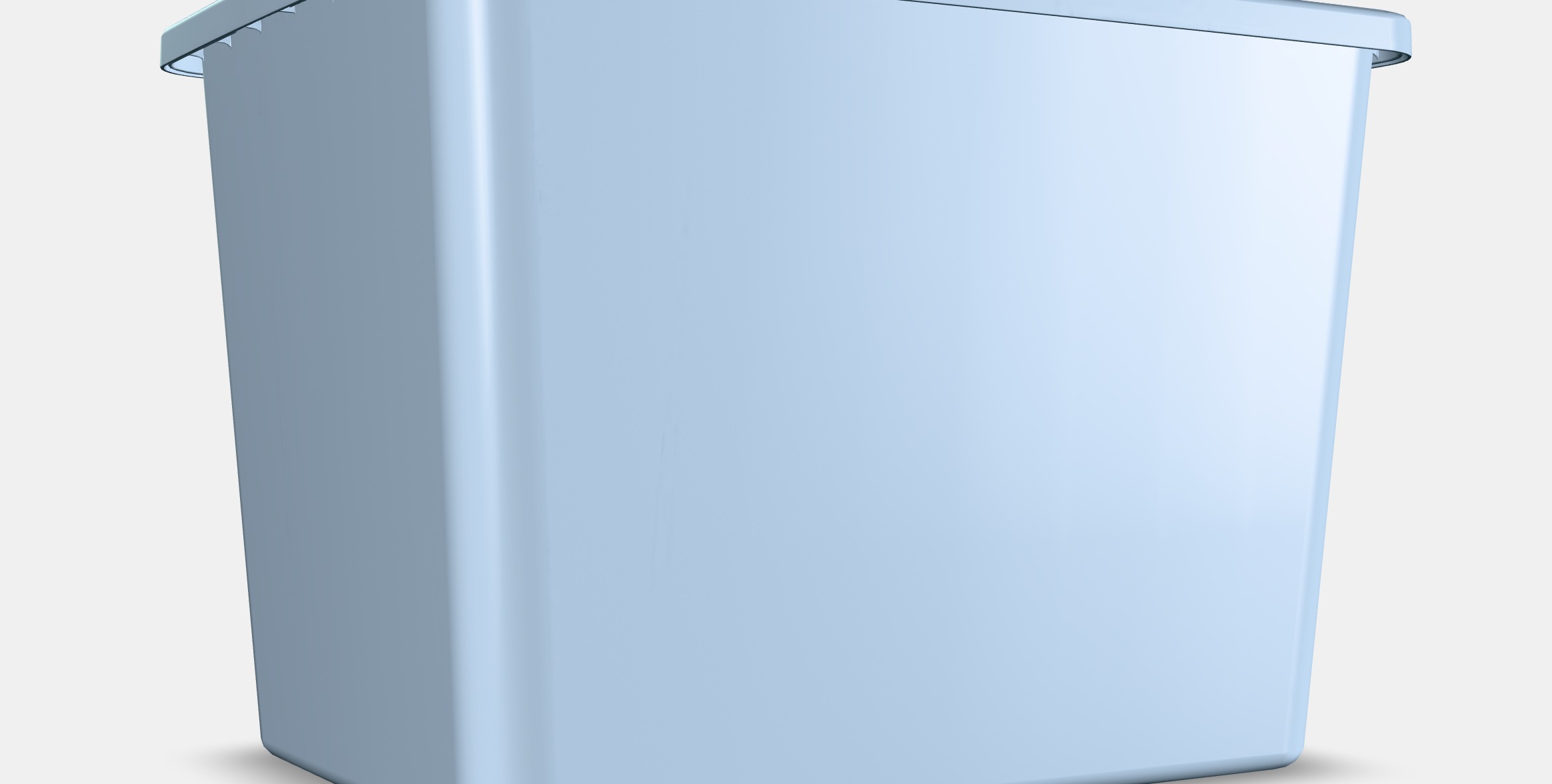 RYKTA Storage box with lid Low-poly 3D model_2