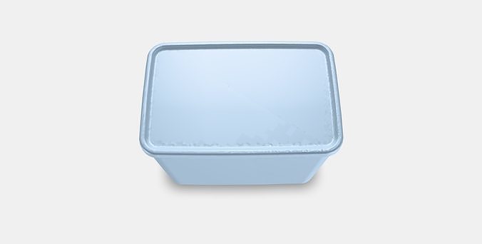 RYKTA Storage box with lid 1 Low-poly 3D model