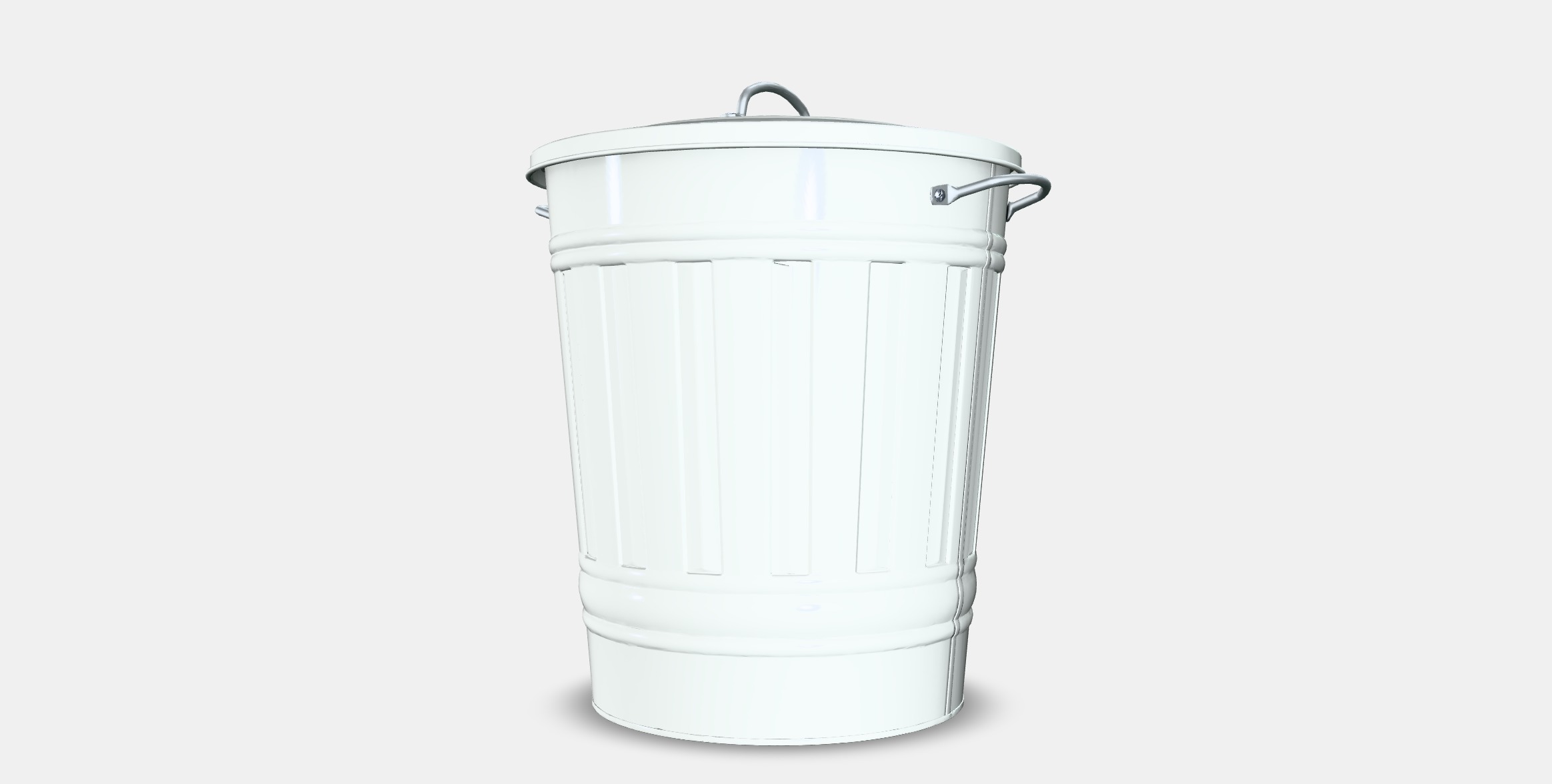 KNODD Bin with lid 2 Low-poly 3D model_5