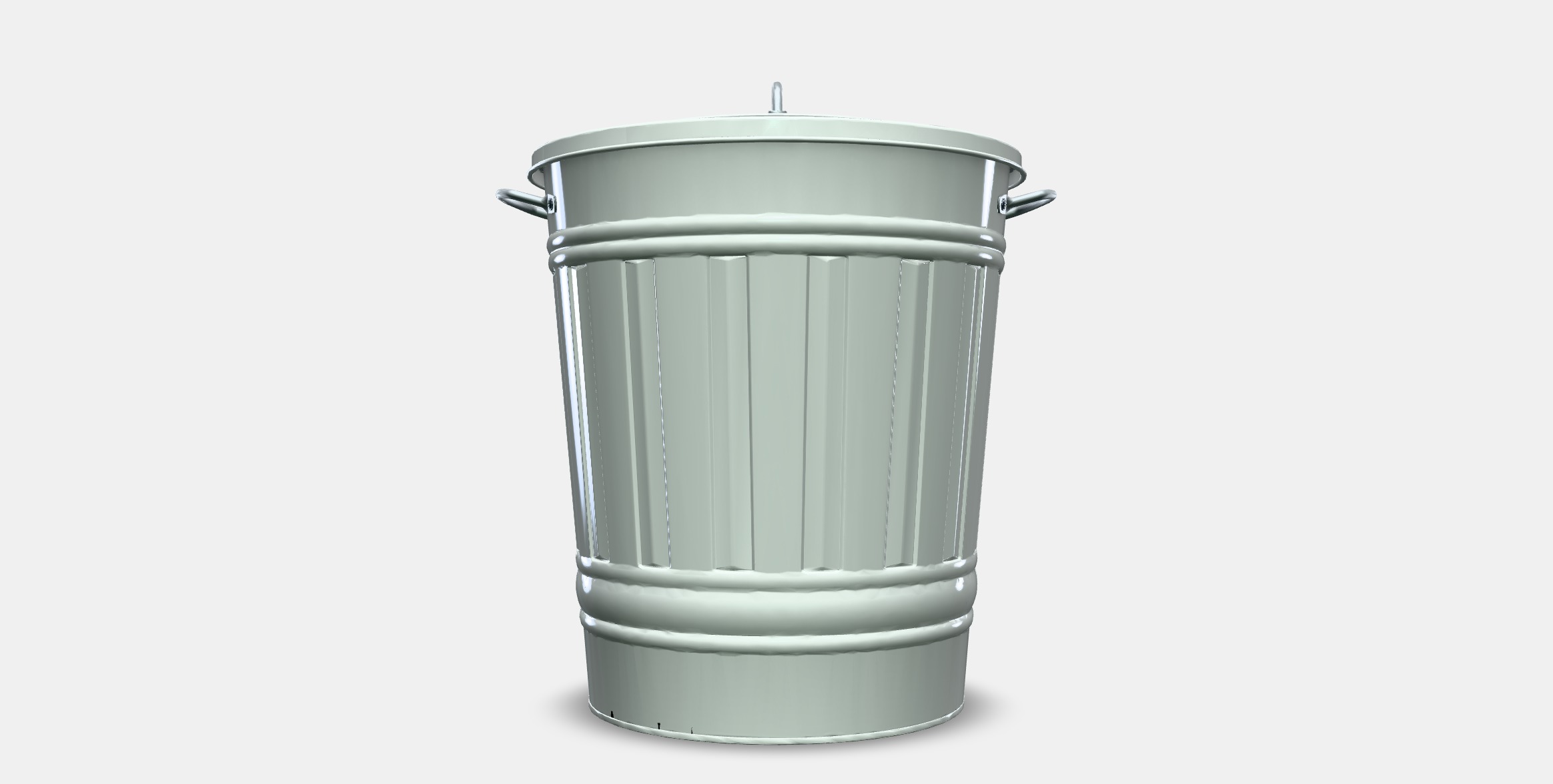 KNODD Bin with lid 2 Low-poly 3D model_10