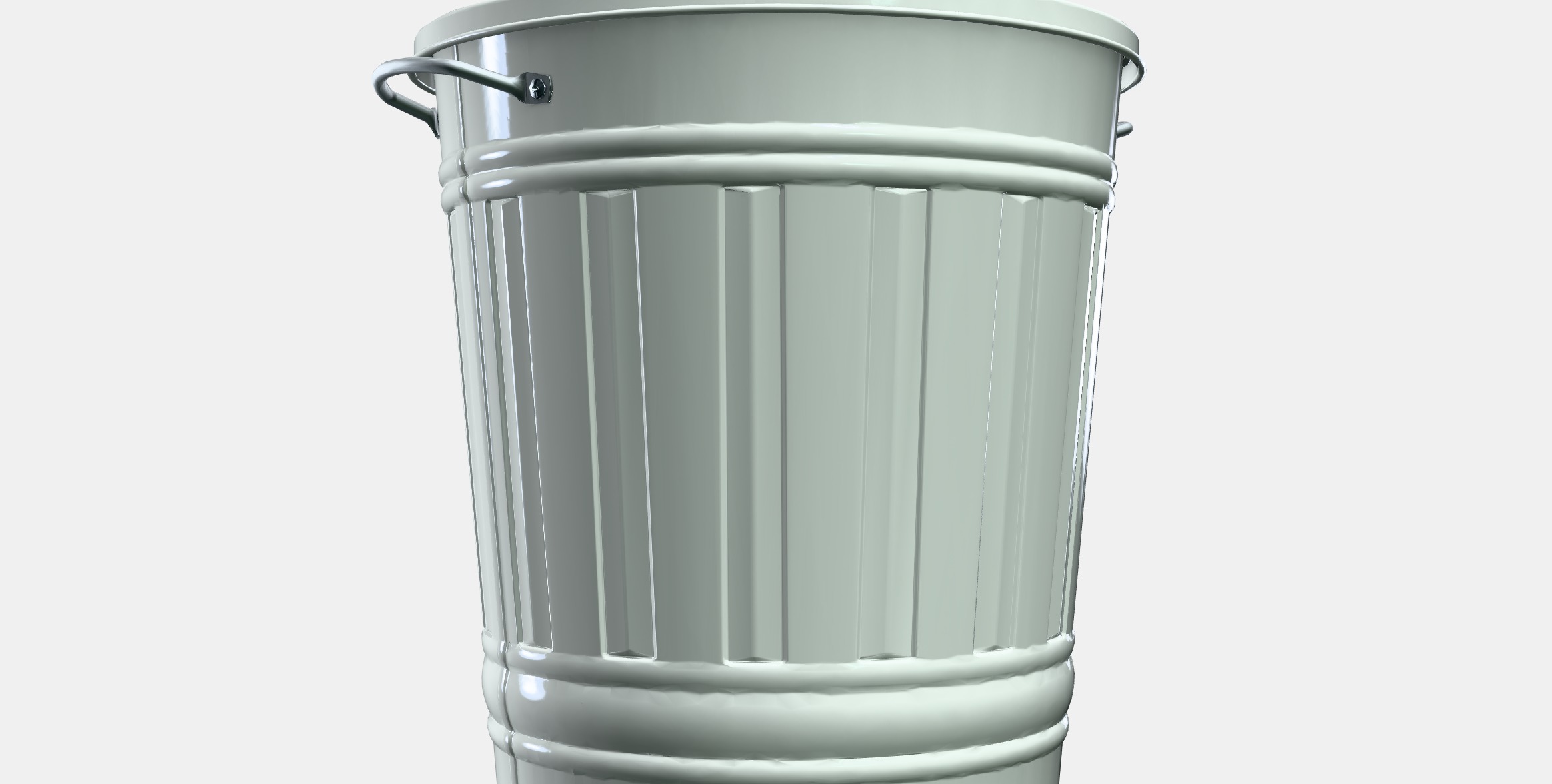 KNODD Bin with lid 2 Low-poly 3D model_9