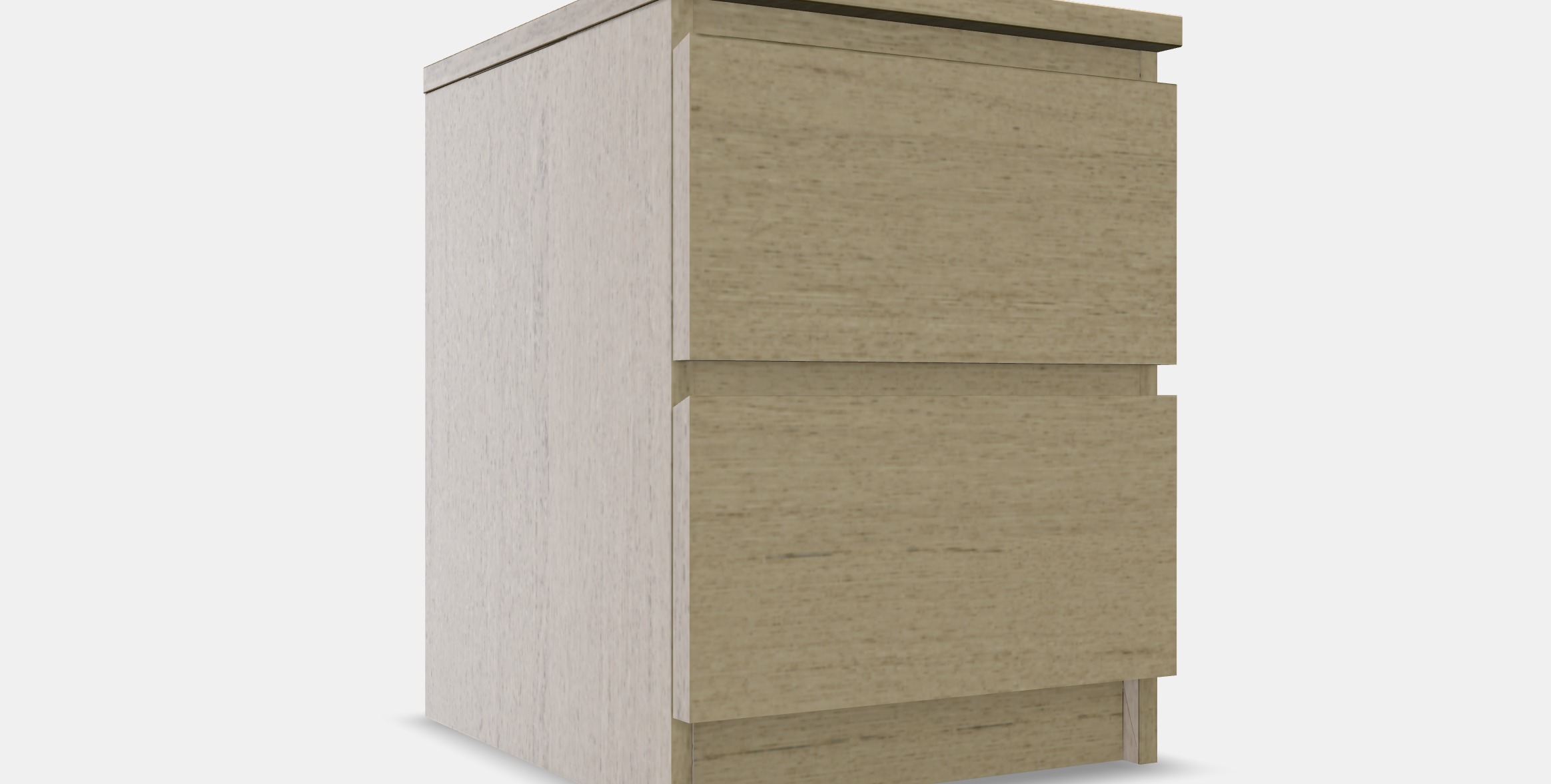 MALM Chest of 2 drawers Low-poly 3D model_10