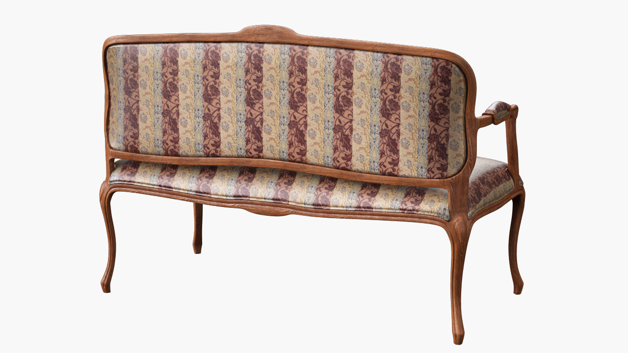 Sofa classic 3D model_1