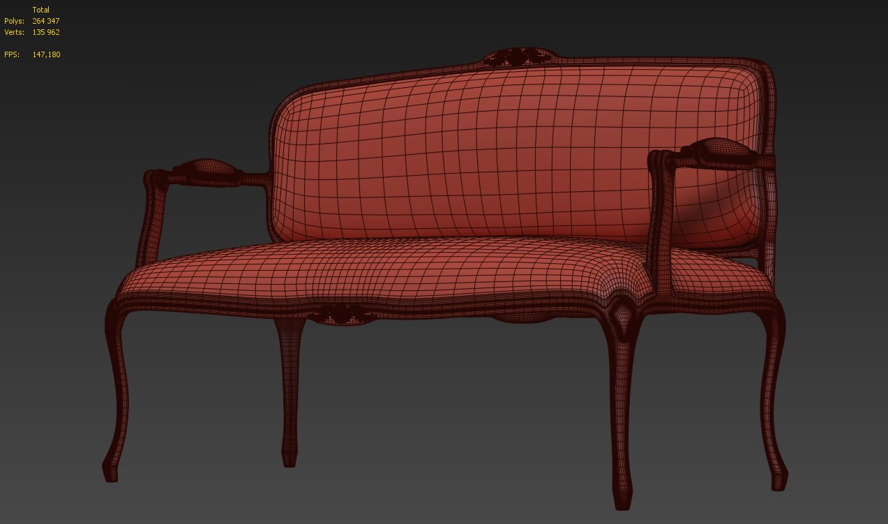 Sofa classic 3D model_6