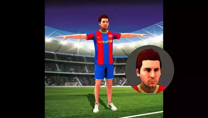 Lionel Messi 3D model