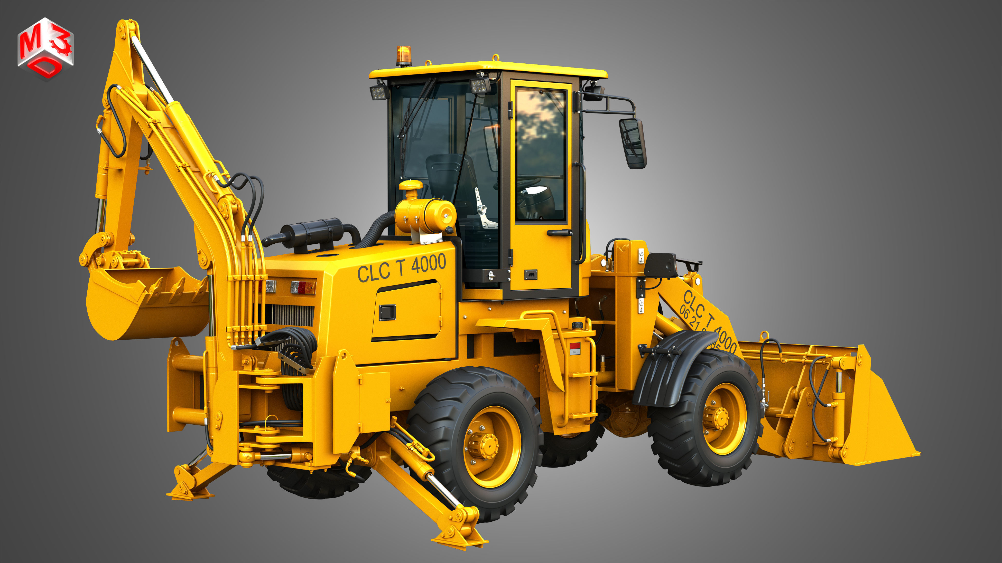 CLC Industrial Vehicles  2 in 1 3D Model Collection_4