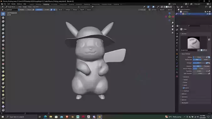 Pikachu 3D Model