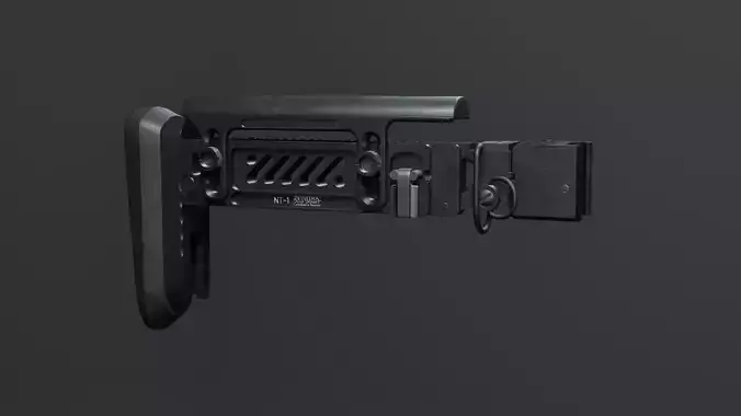 ZenitCo Pt1 Stock and  1913 Adapter 3D model