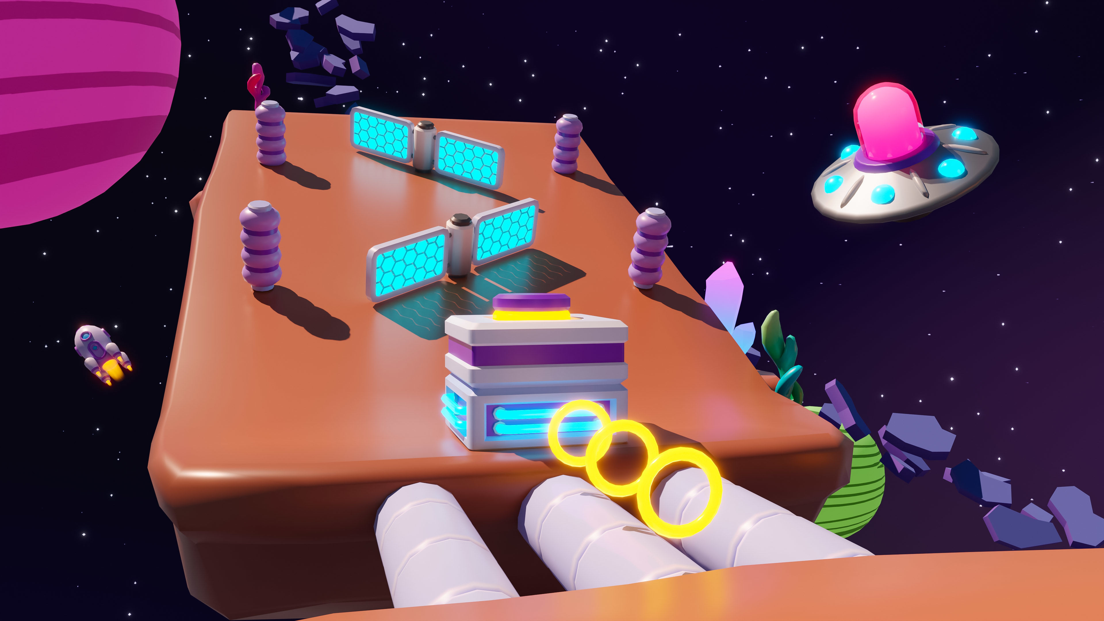 Platformer 11 Space Low-poly 3D model_31