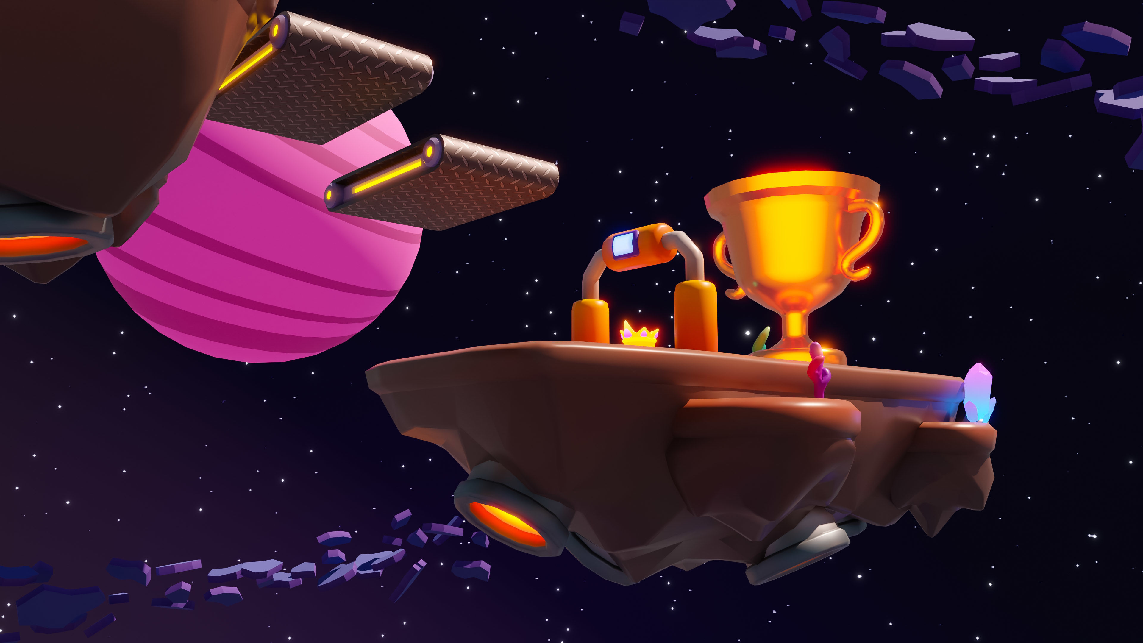 Platformer 11 Space Low-poly 3D model_23