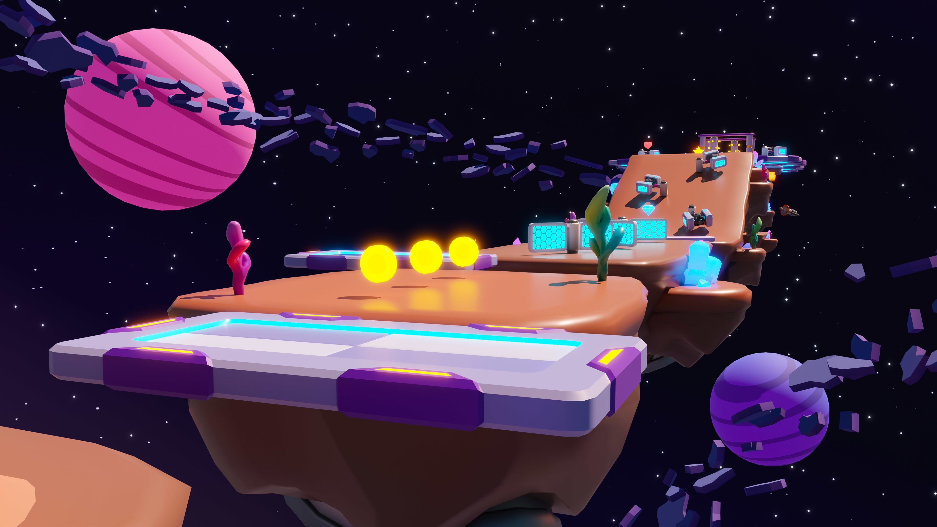Platformer 11 Space Low-poly 3D model_20