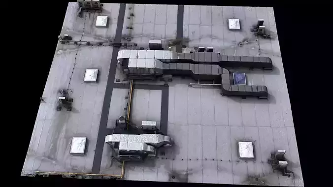 factory roof airvents systems part3 photogrammetry